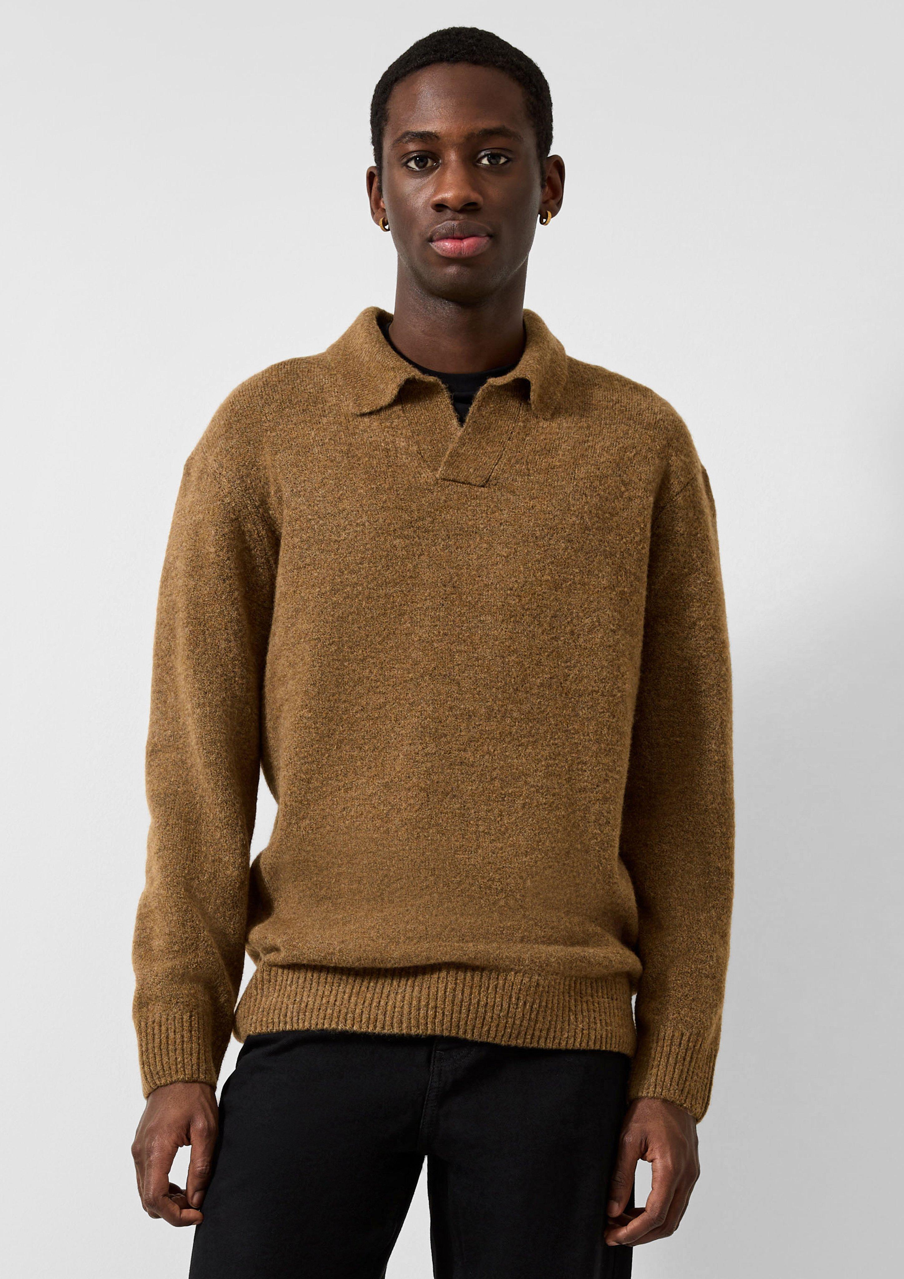 Pull en tricot en caramel de QS