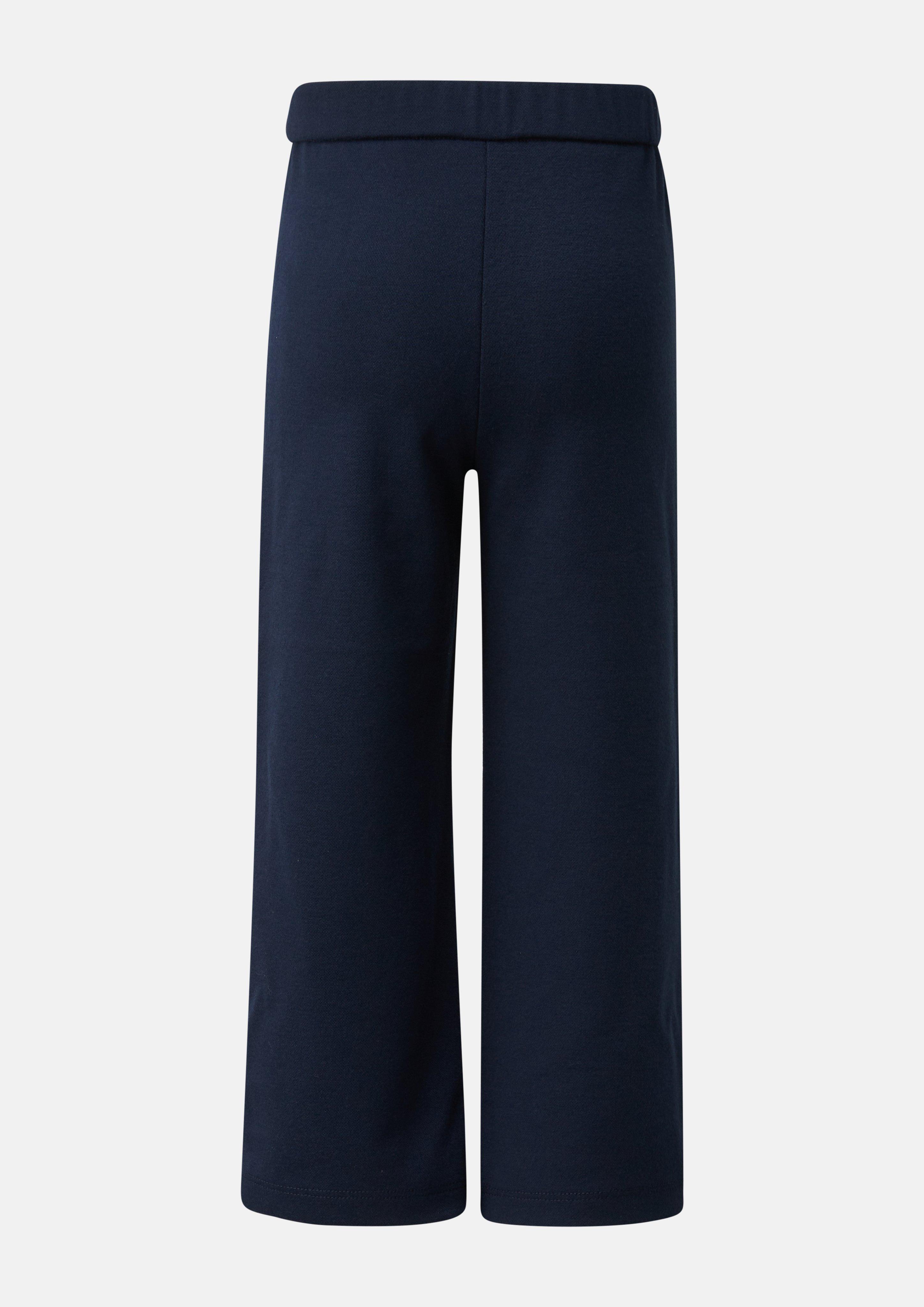 Junior Pantalon à jambes larges en interlock en bleu de s.Oliver