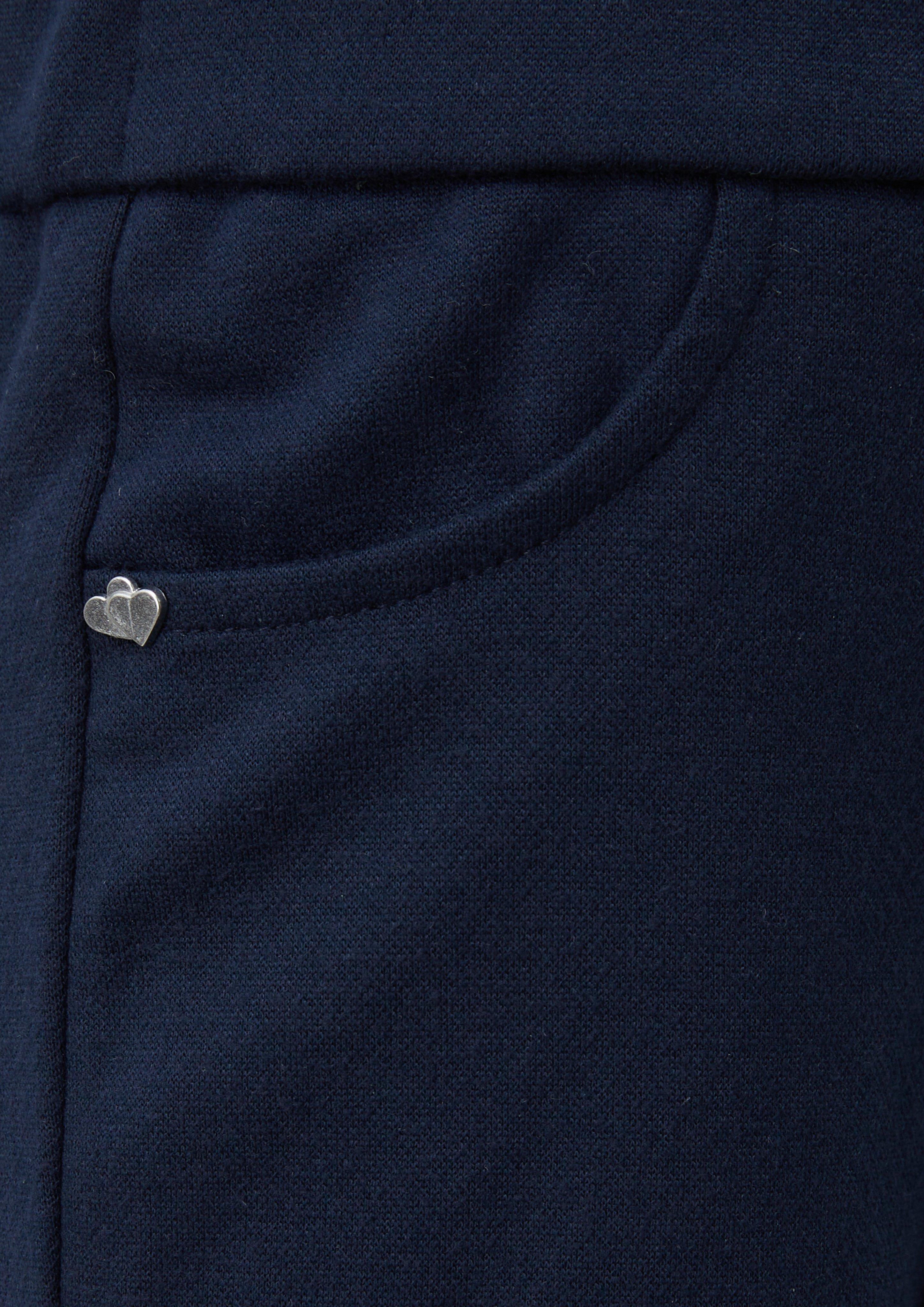 Junior Pantalon à jambes larges en interlock en bleu de s.Oliver