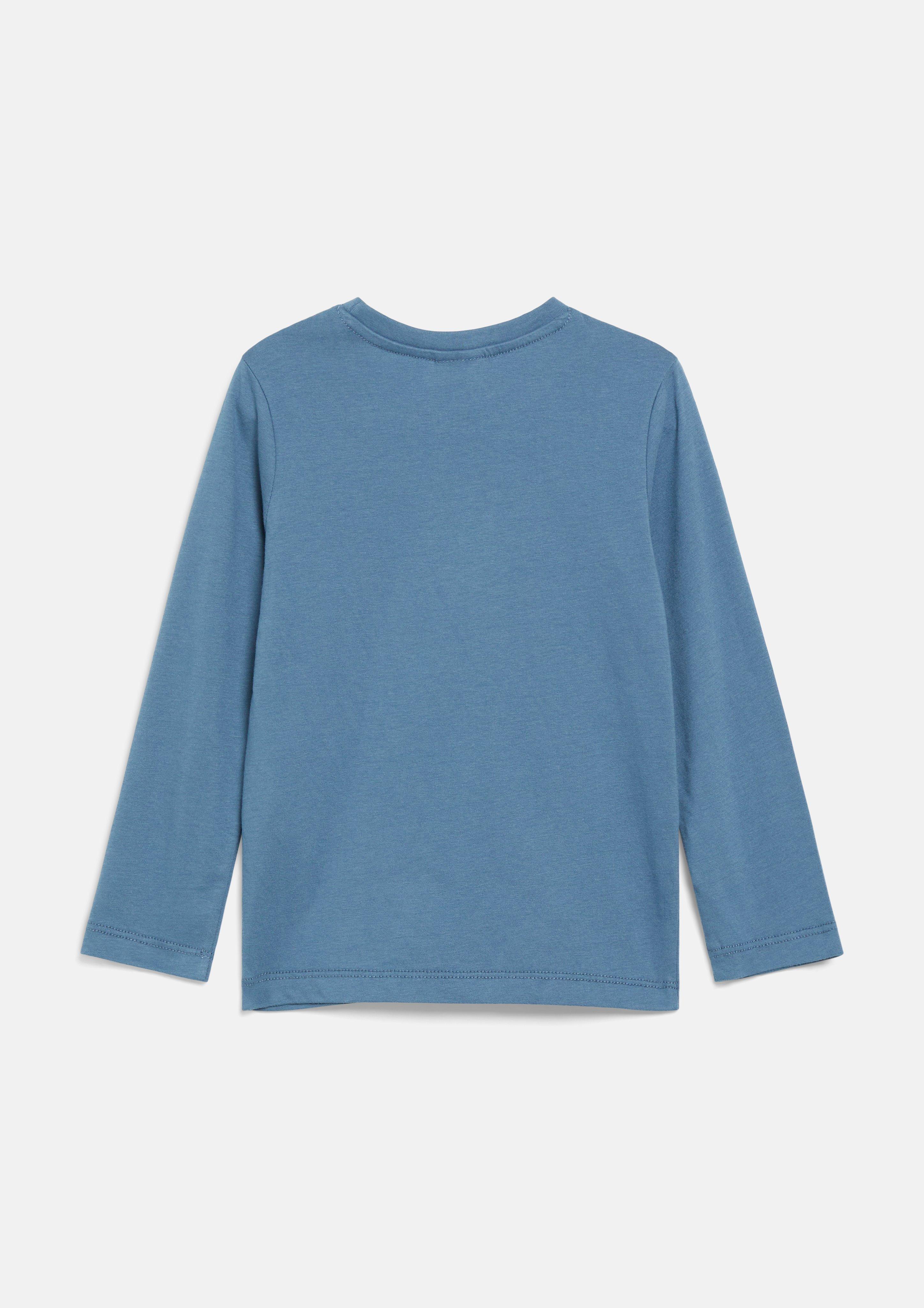 Kinder Langarmshirt mit Pailletten-Artwork in blau von s.Oliver