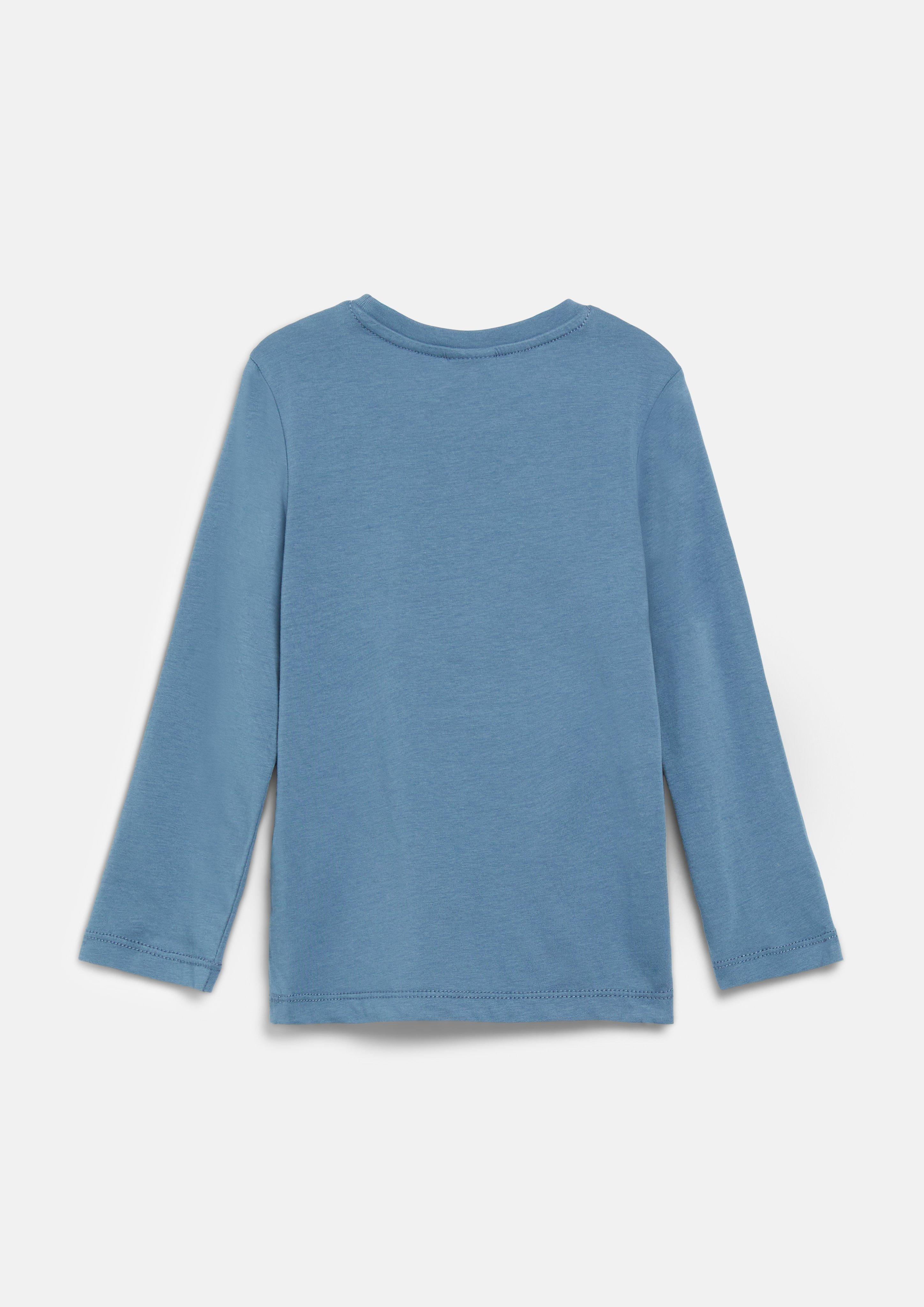 Kinder Langarmshirt mit Pailletten-Artwork in blau von s.Oliver
