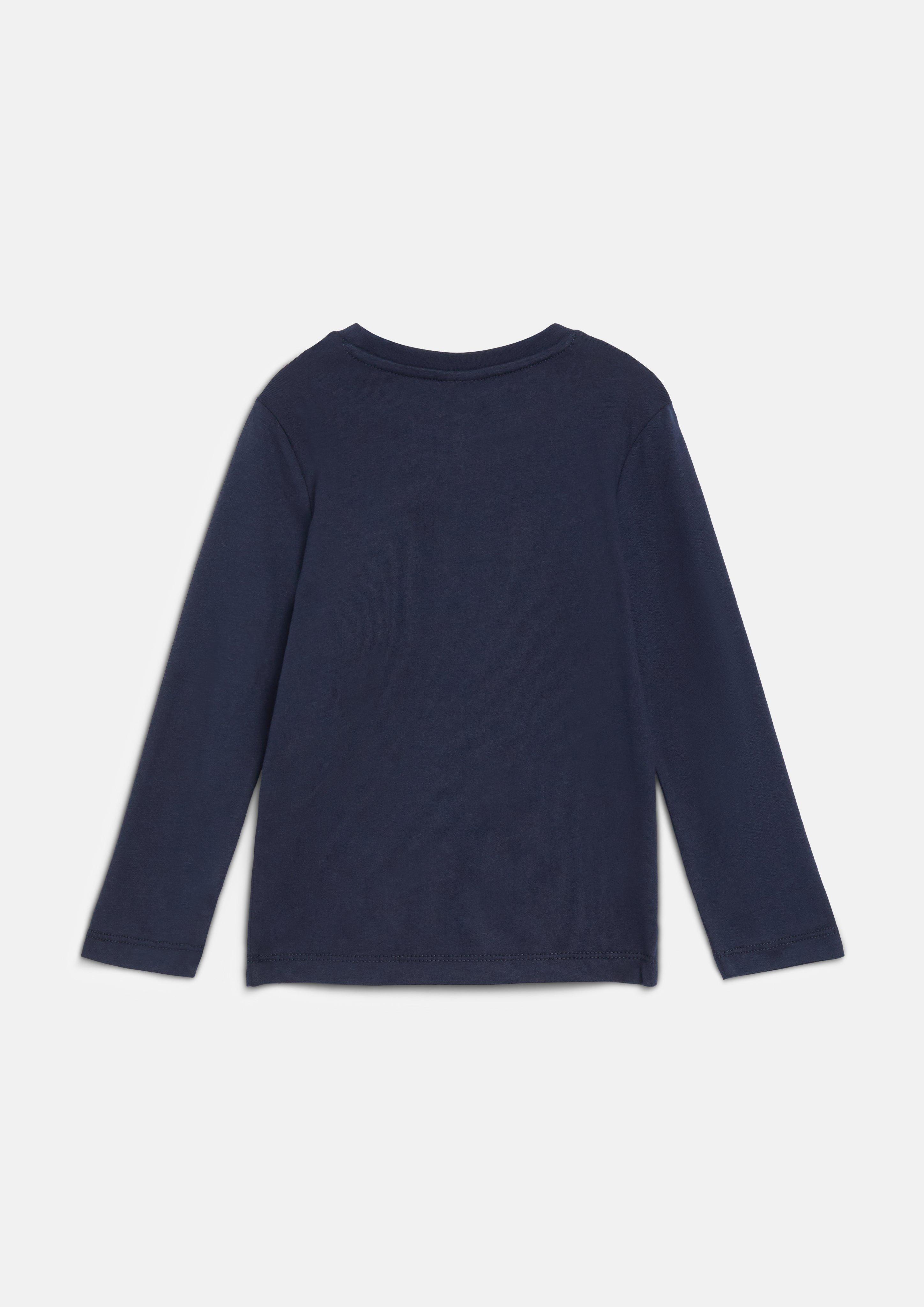 Kinder Langarmshirt mit Pailletten-Artwork in blau von s.Oliver