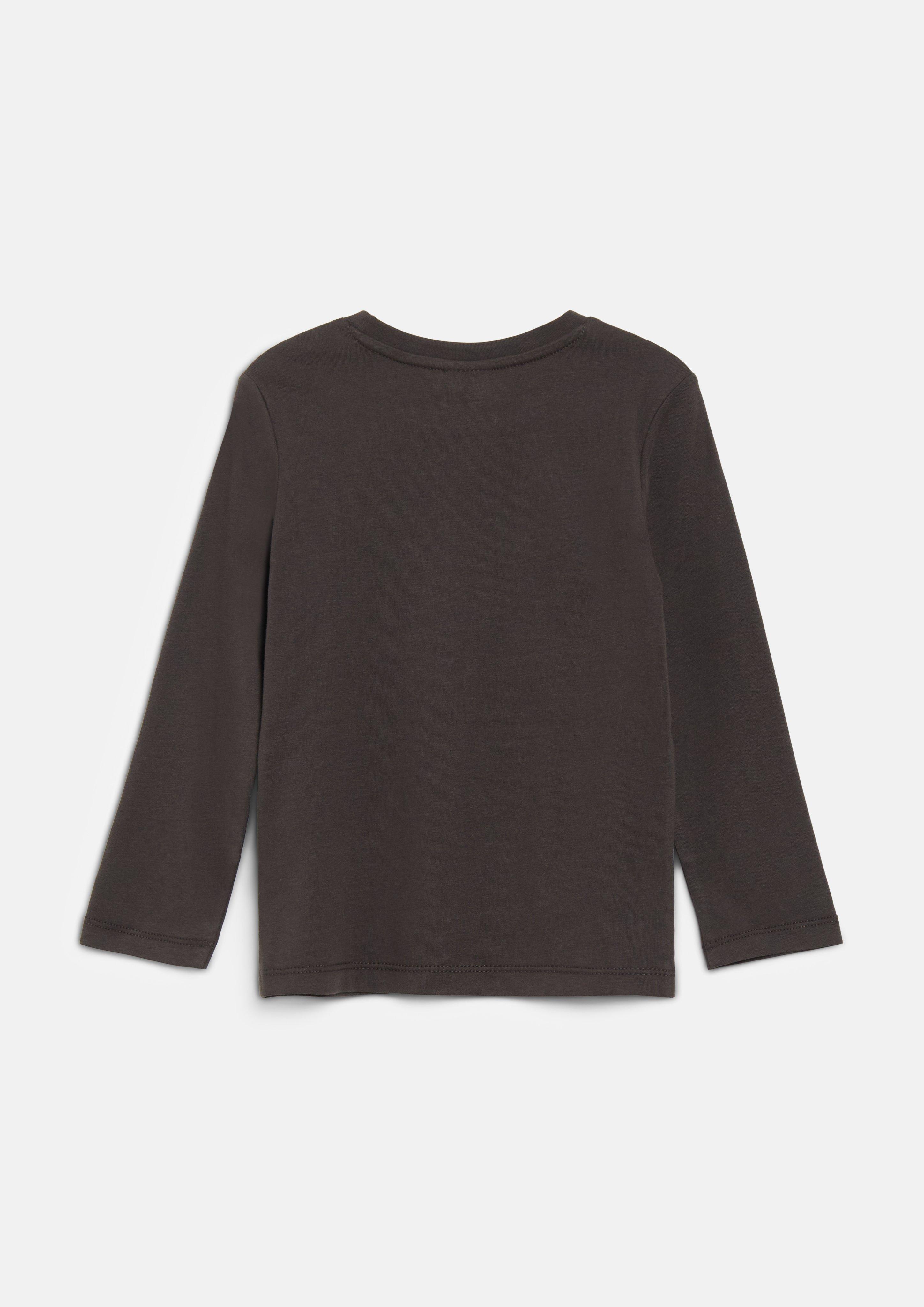Kinder Langarmshirt mit Pailletten-Artwork in braun von s.Oliver