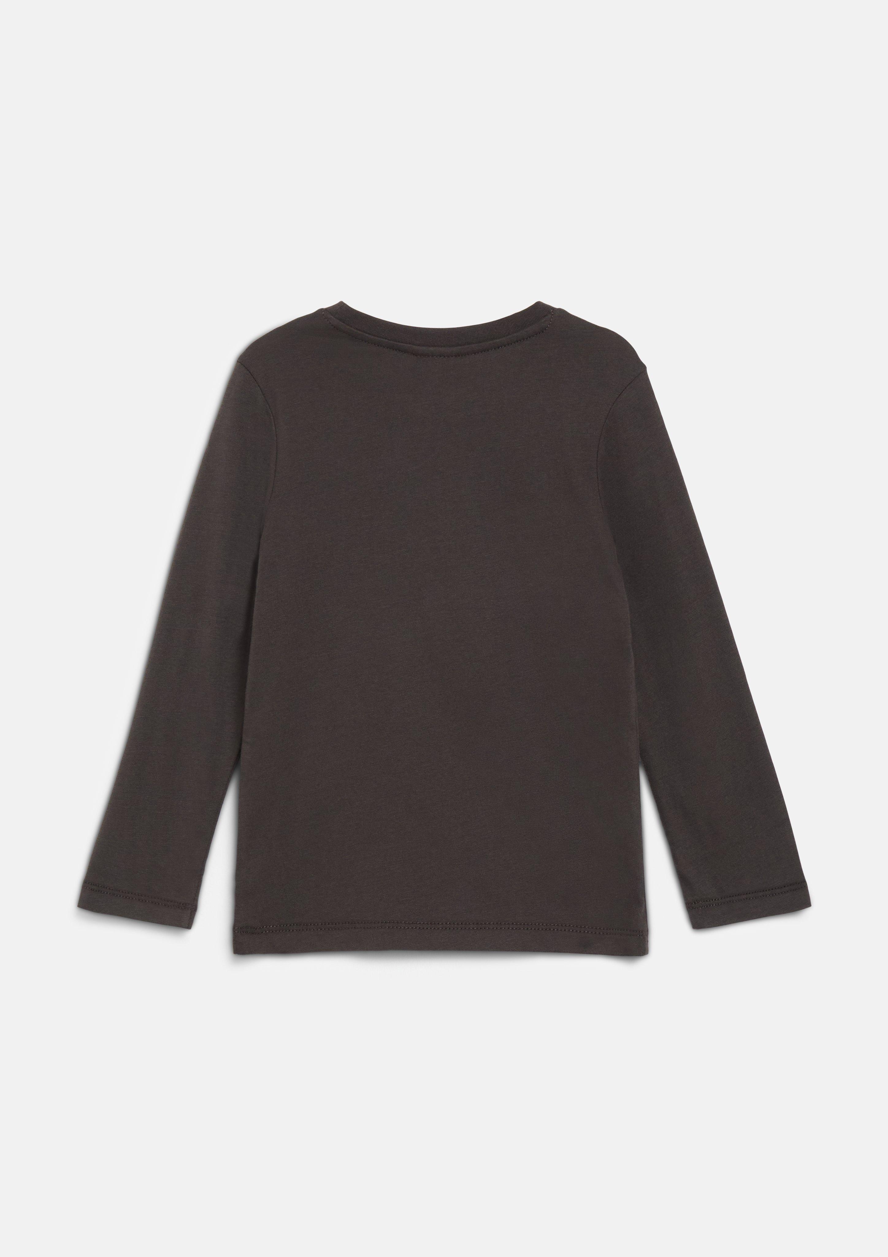 Kinder Langarmshirt mit Pailletten-Artwork in braun von s.Oliver