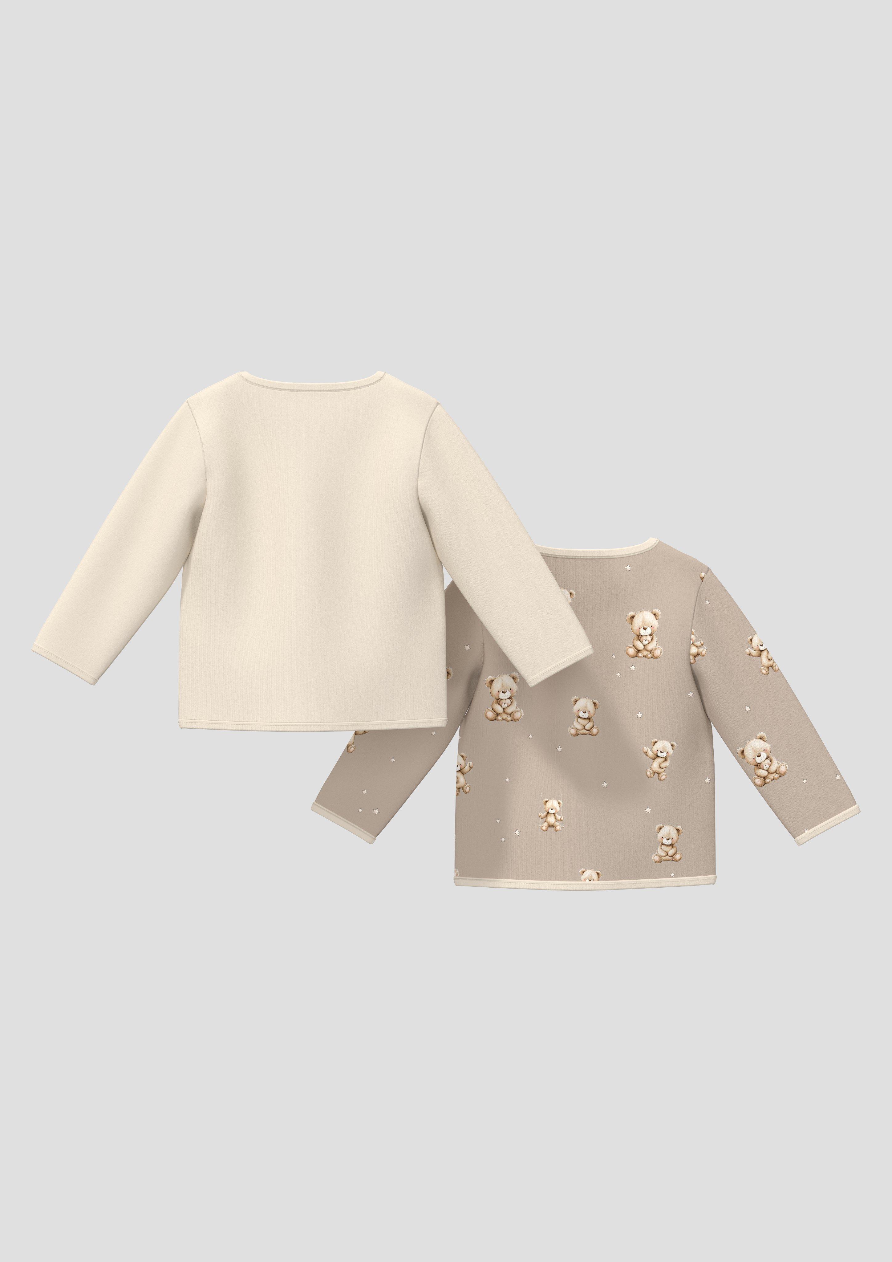 Kinder Sweatshirt Jacke in beige von s.Oliver