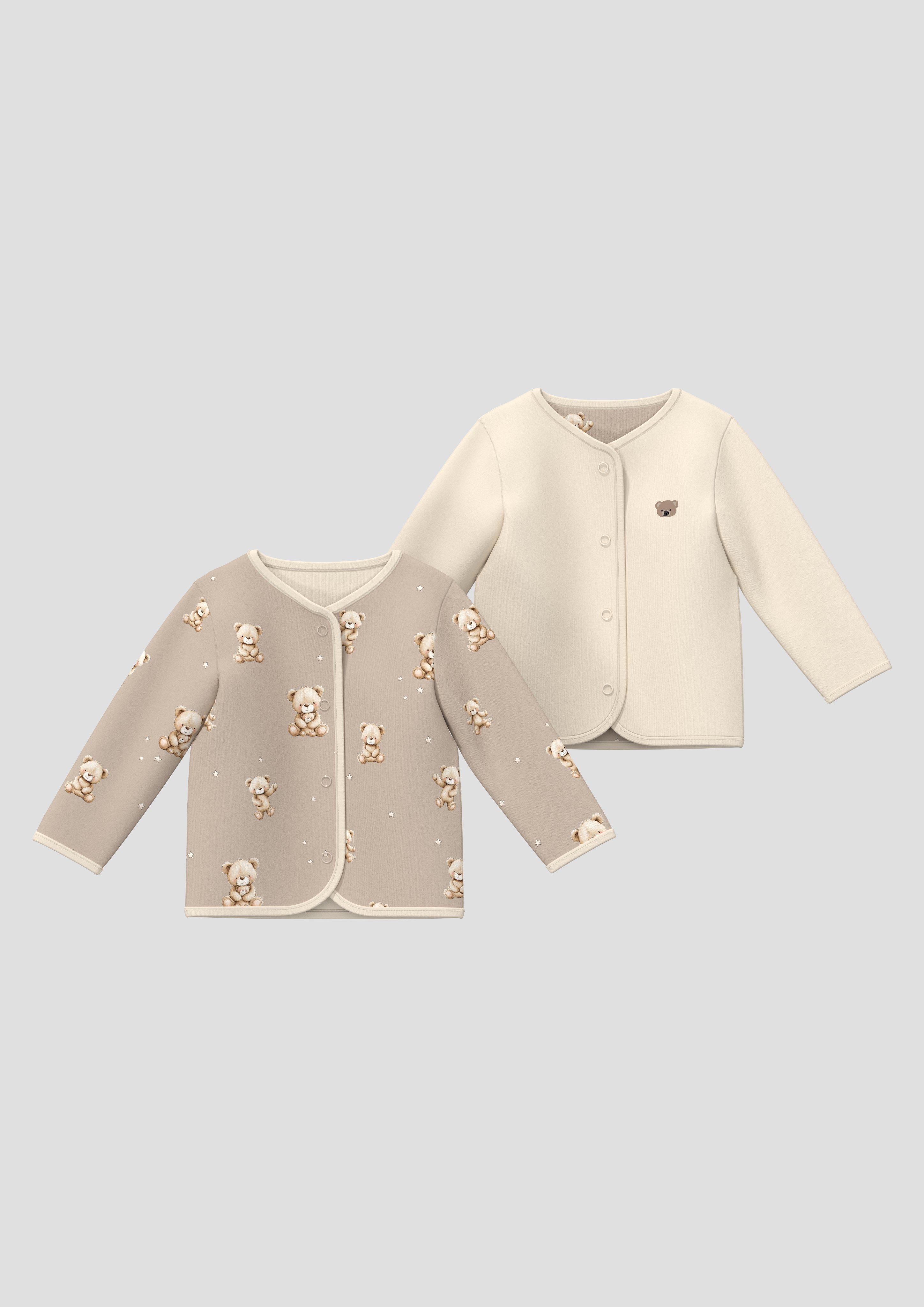 Kinder Sweatshirt Jacke in beige von s.Oliver