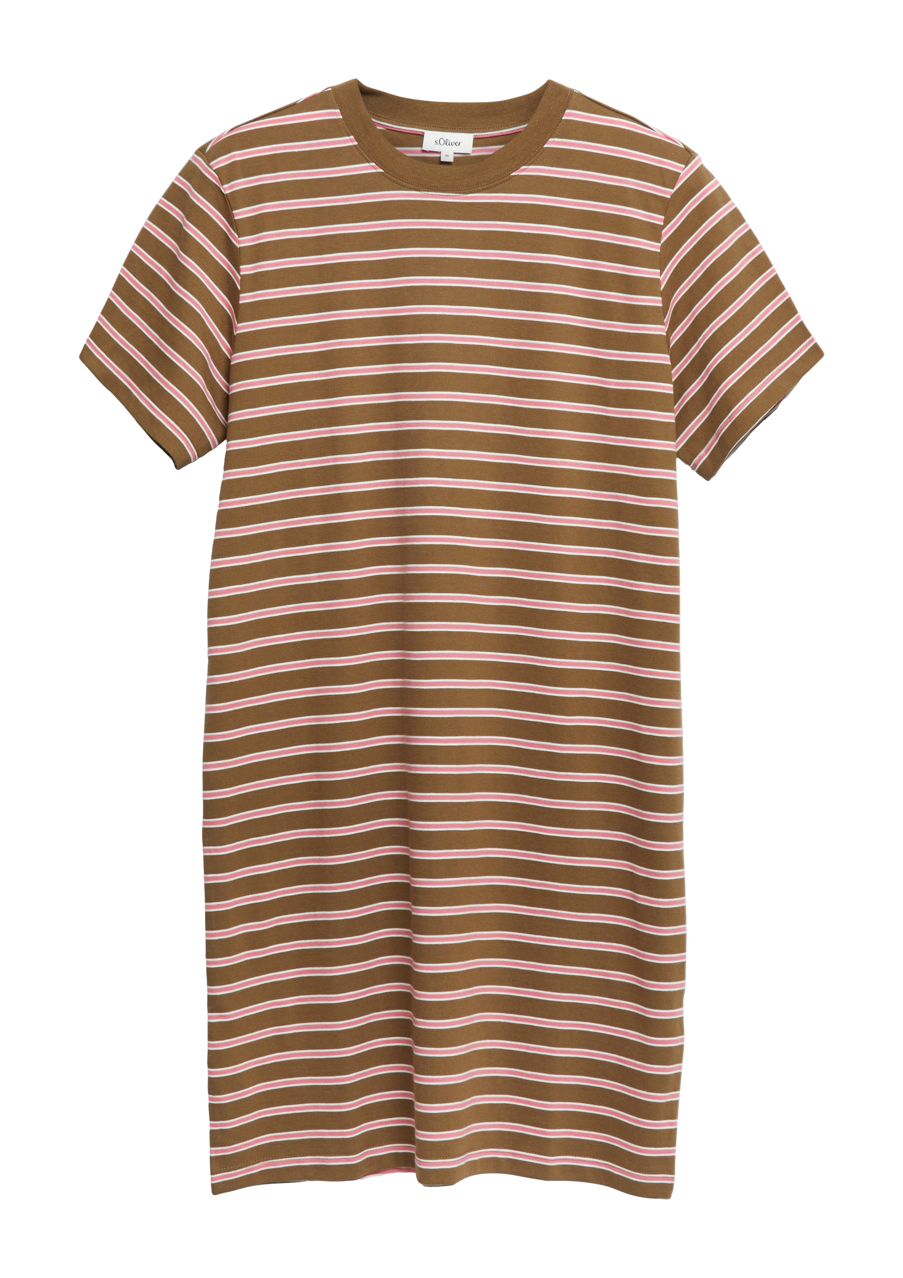 s.Oliver Kurzes Jersey-Kleid Mit Streifen