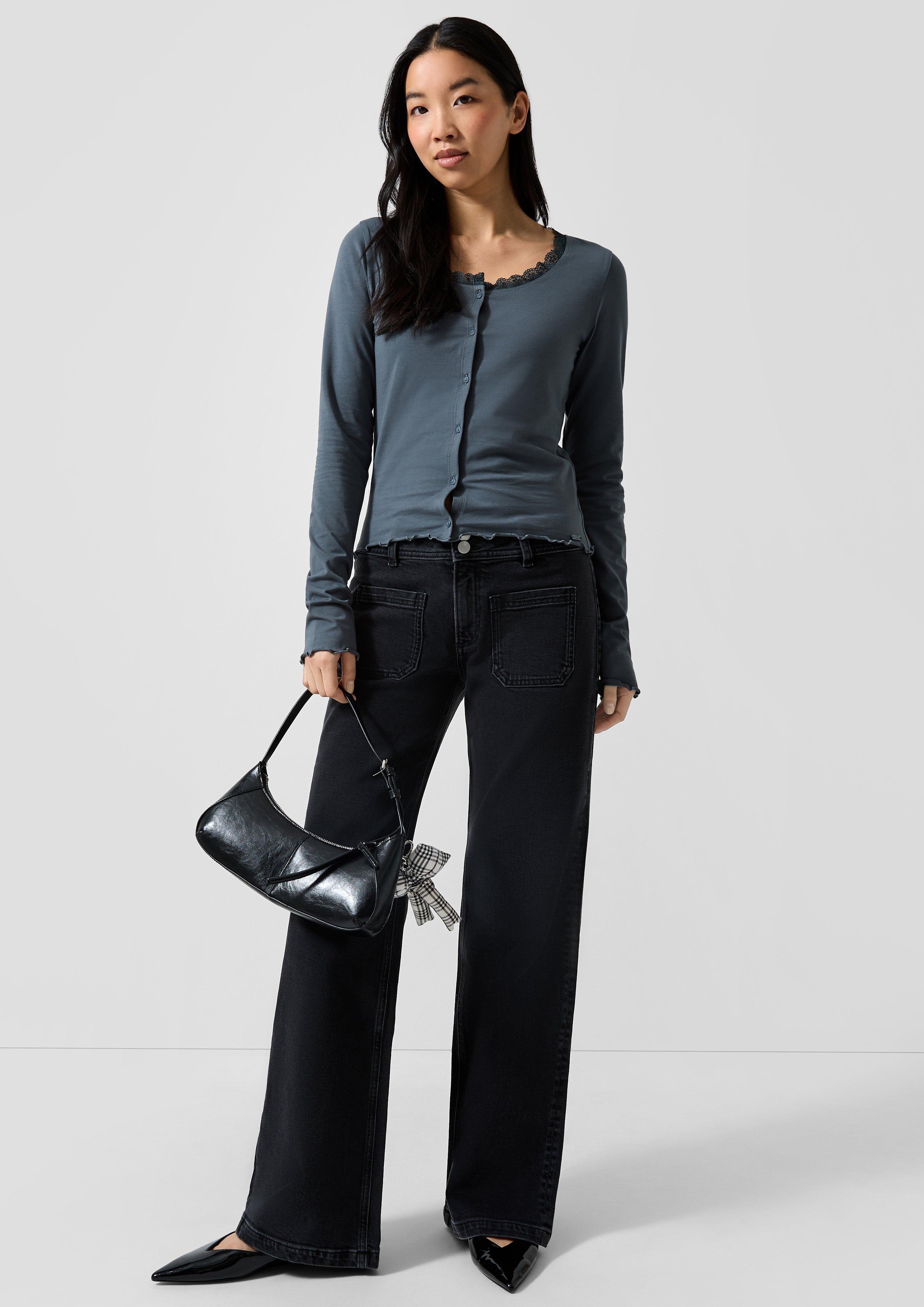 Damen Jeans-Hose in grau von QS