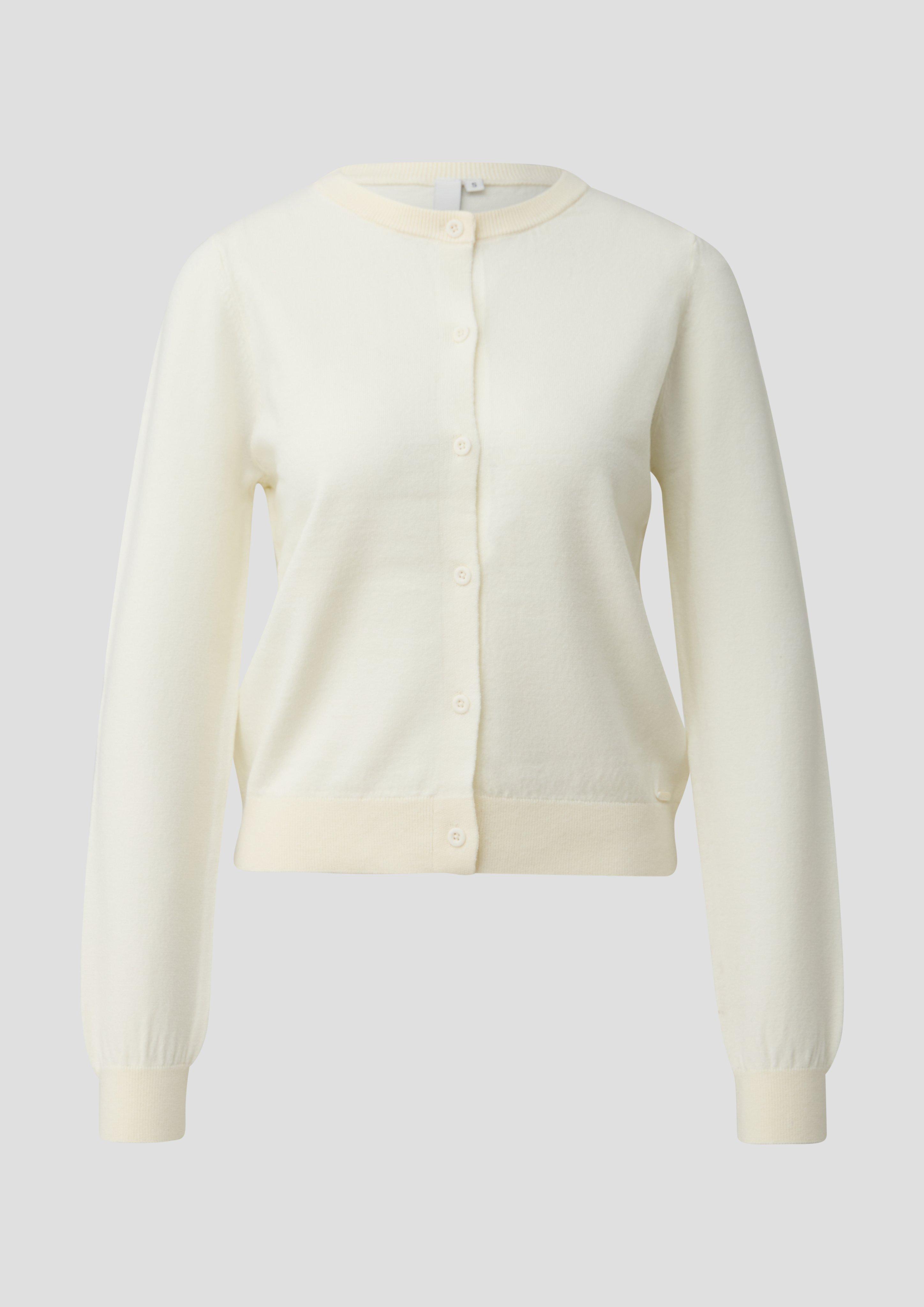Femmes Cardigan en mélange de viscose | QS x Vanessa Mai en crème de QS