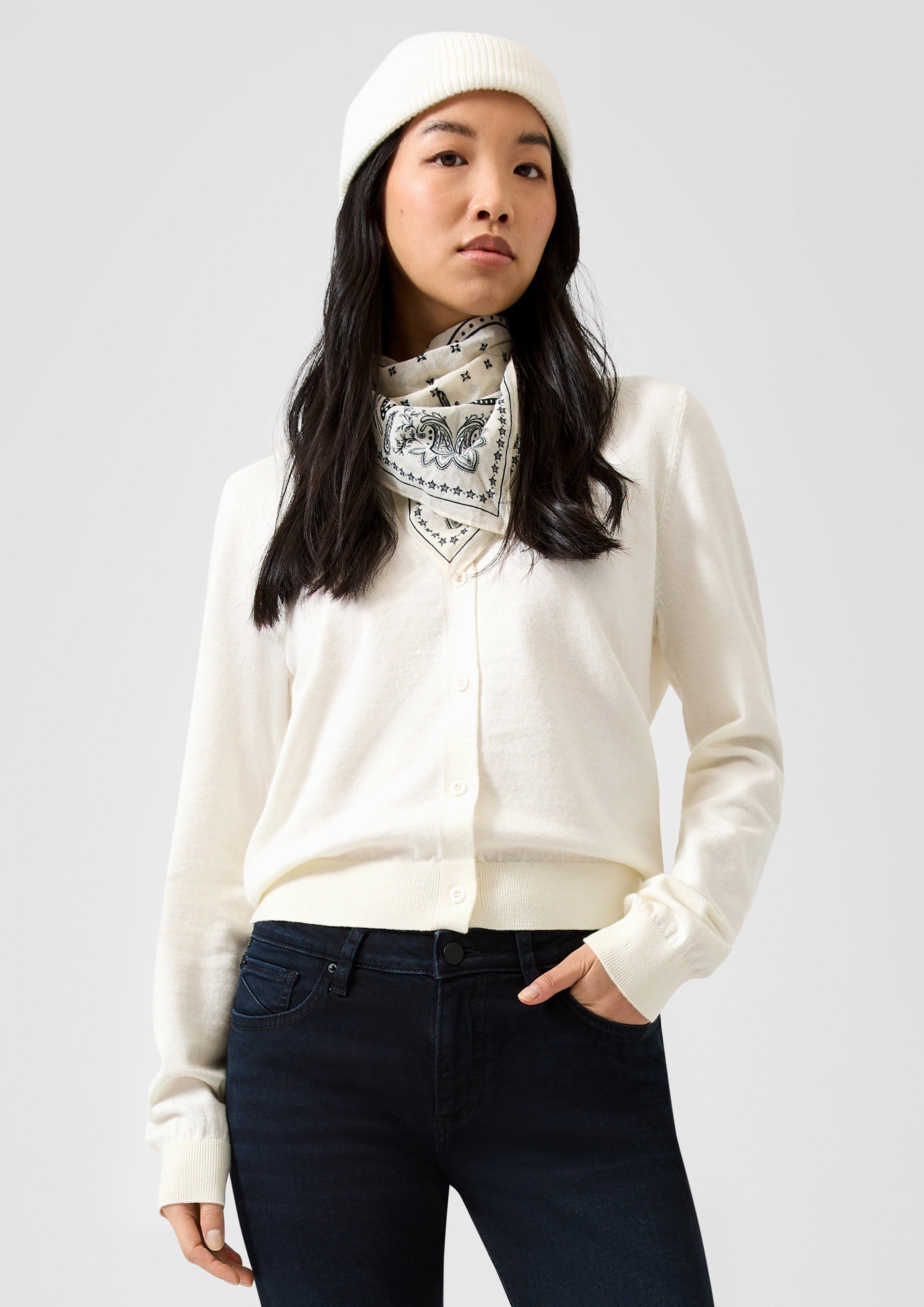 Cardigan en mélange de viscose ; QS x Vanessa Mai en crème de QS
