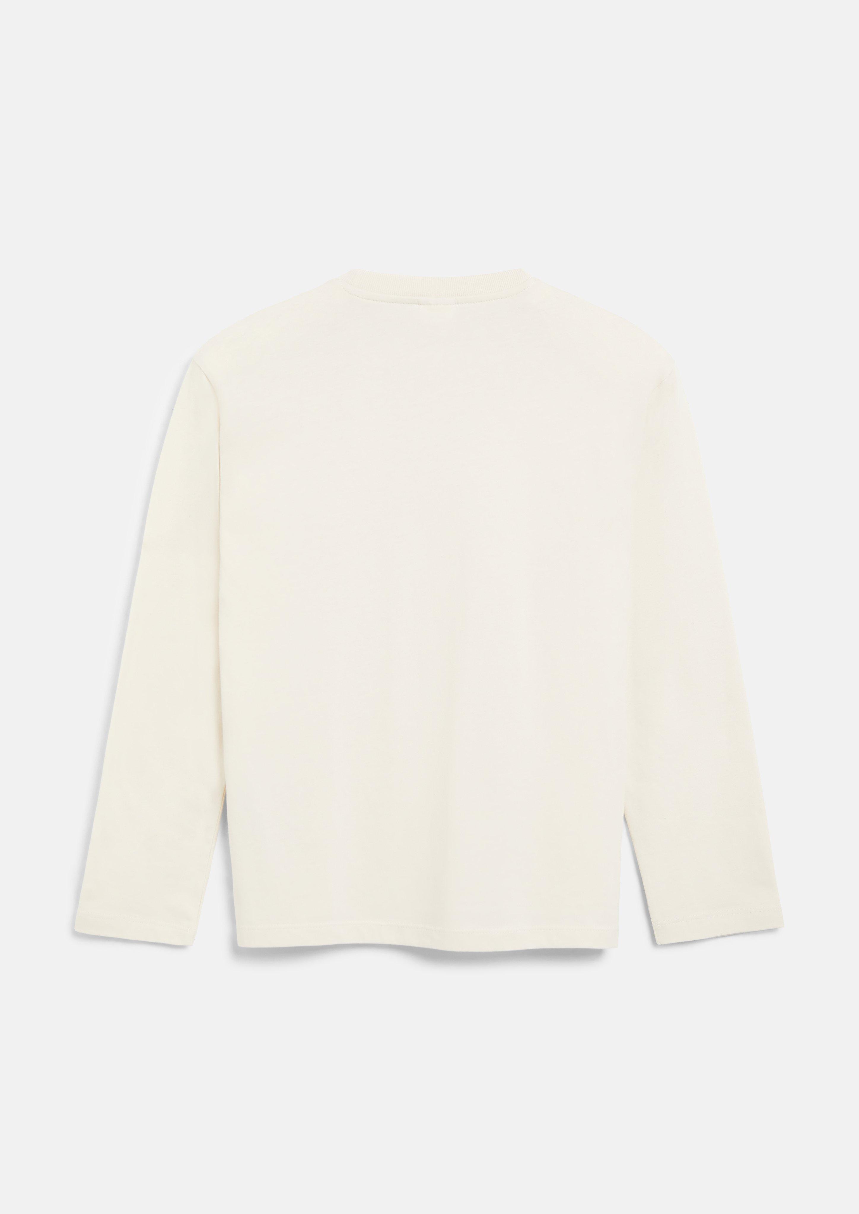 Junior T-shirt met lange mouwen en print in beige van s.Oliver