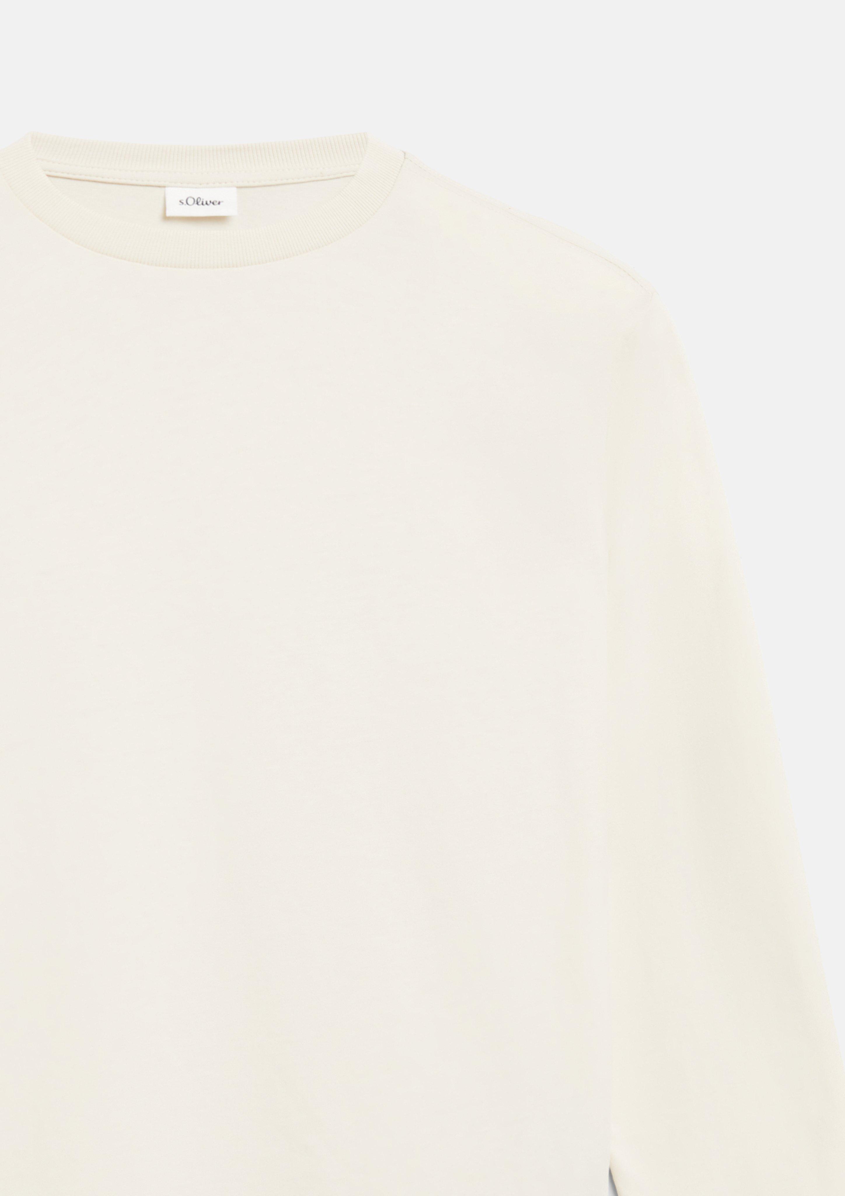 Junior Shirt met lange mouwen en print in beige van s.Oliver