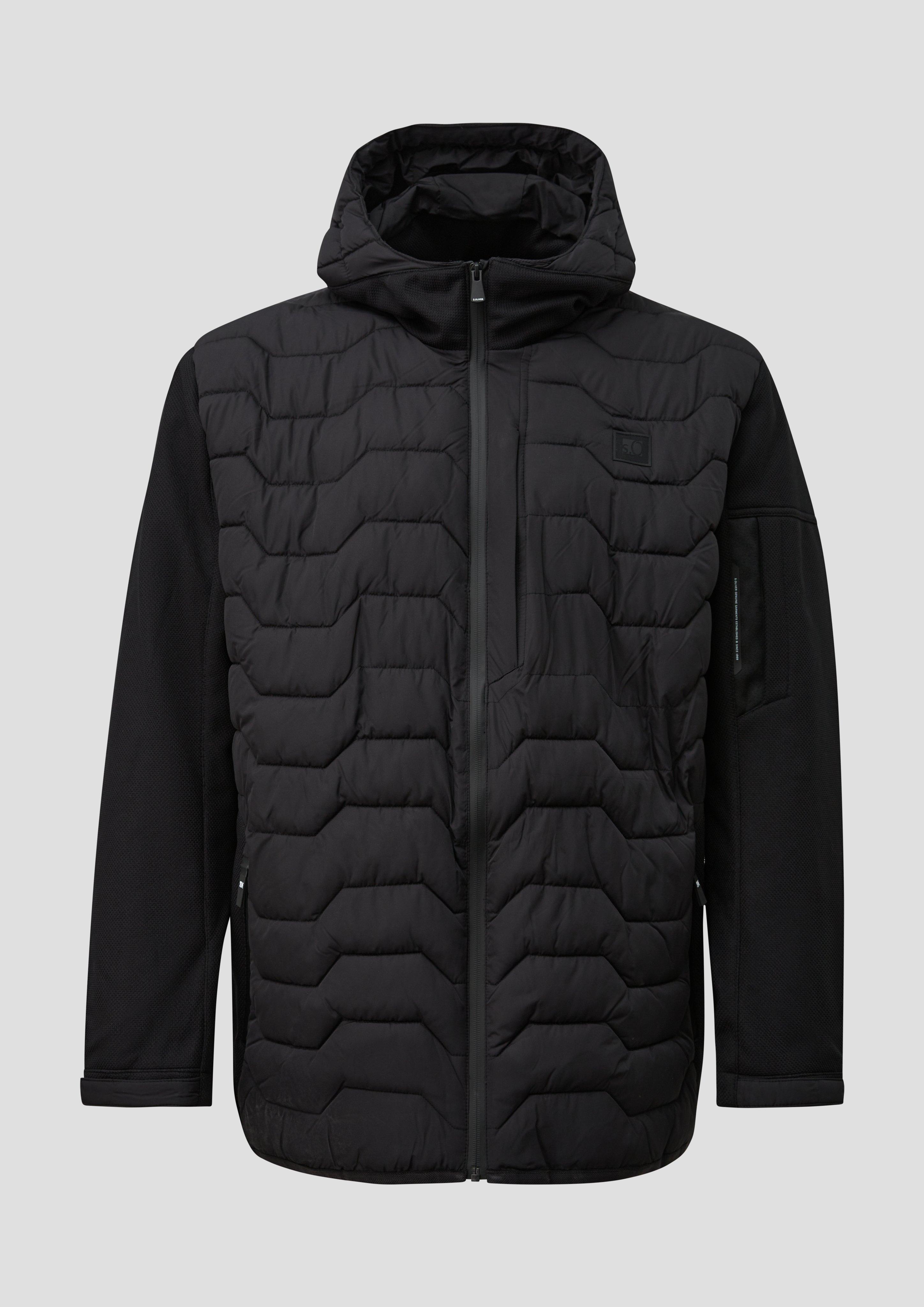 Outdoor jacket in black by s.Oliver Men Big Sizes