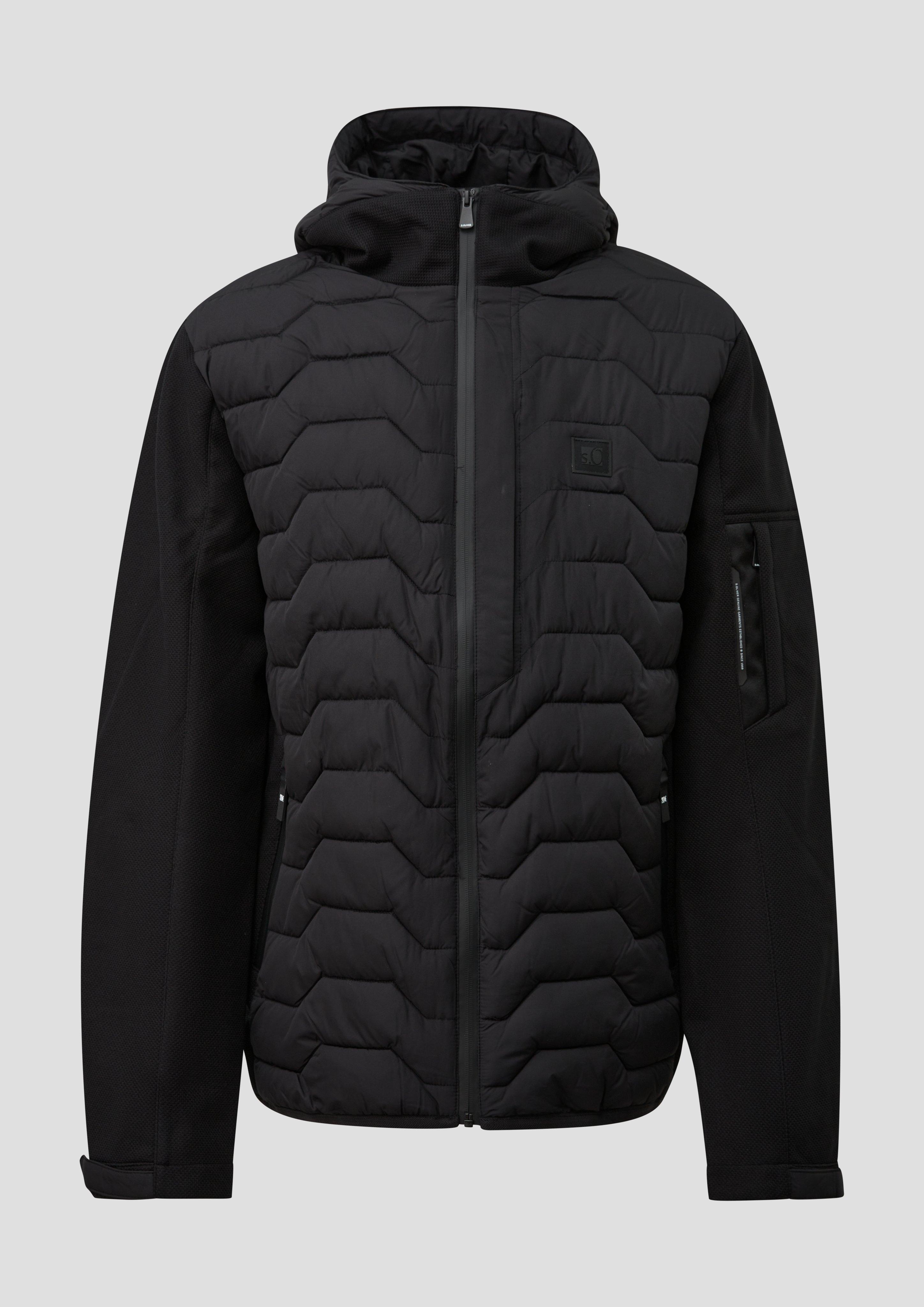 Outdoor-Jacke in Farbe schwarz von s.Oliver Men Tall Sizes