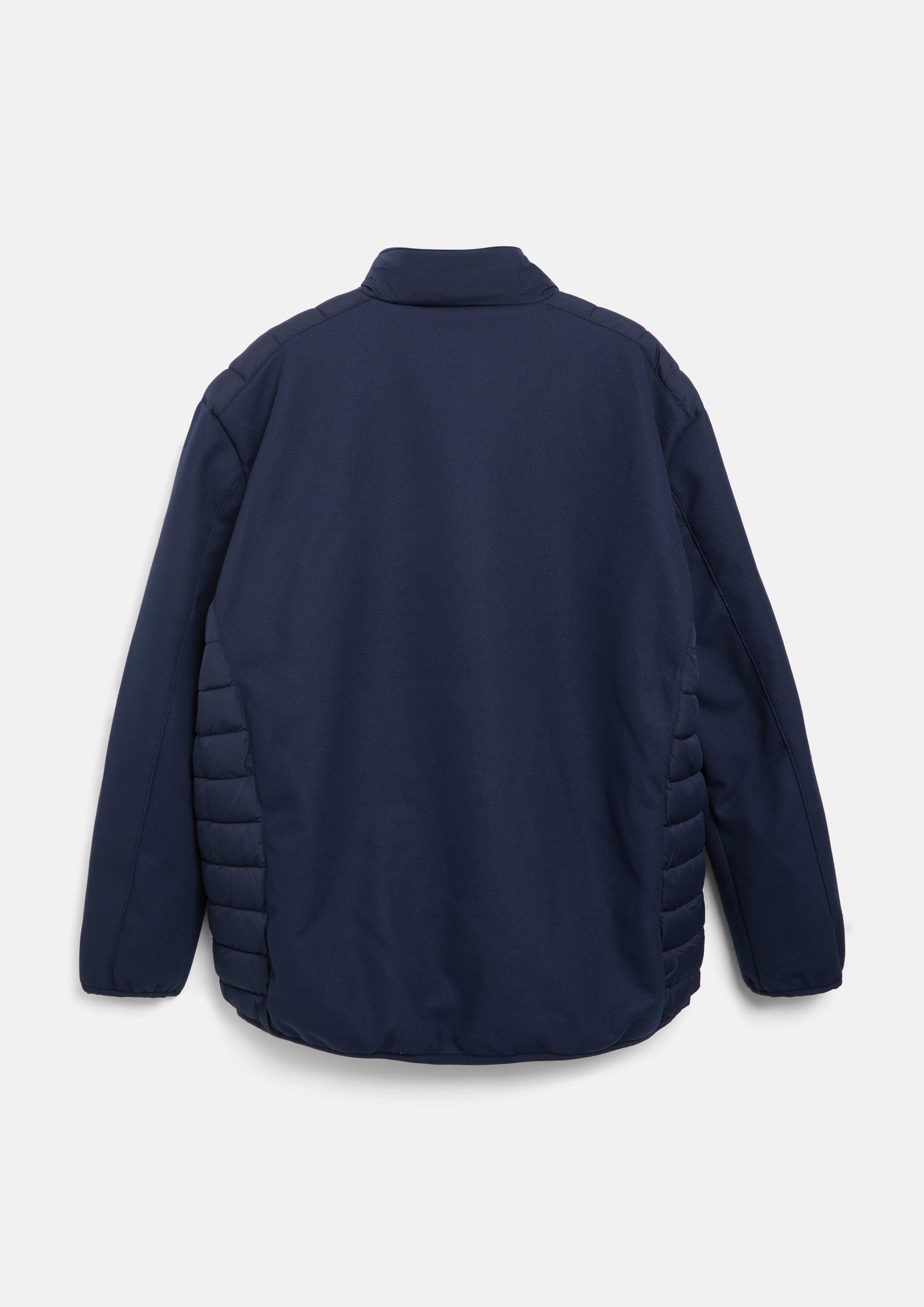 Hommes Veste légèrement rembourrée dans un mélange de tissus, avec des détails sportifs en bleu de s.Oliver Men Big Sizes