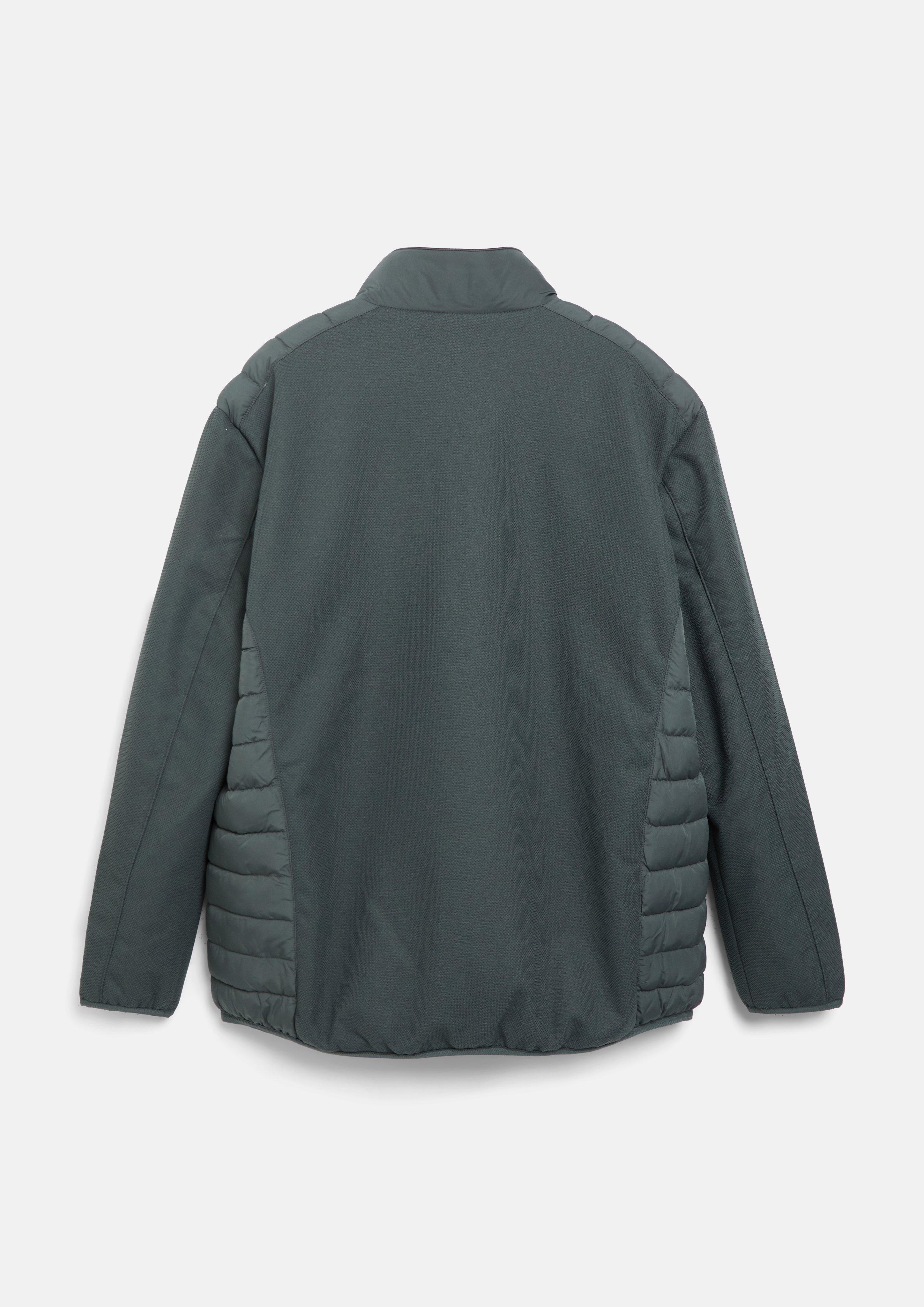Hommes Veste légèrement rembourrée dans un mélange de tissus, avec des détails sportifs en pétrole de s.Oliver Men Big Sizes