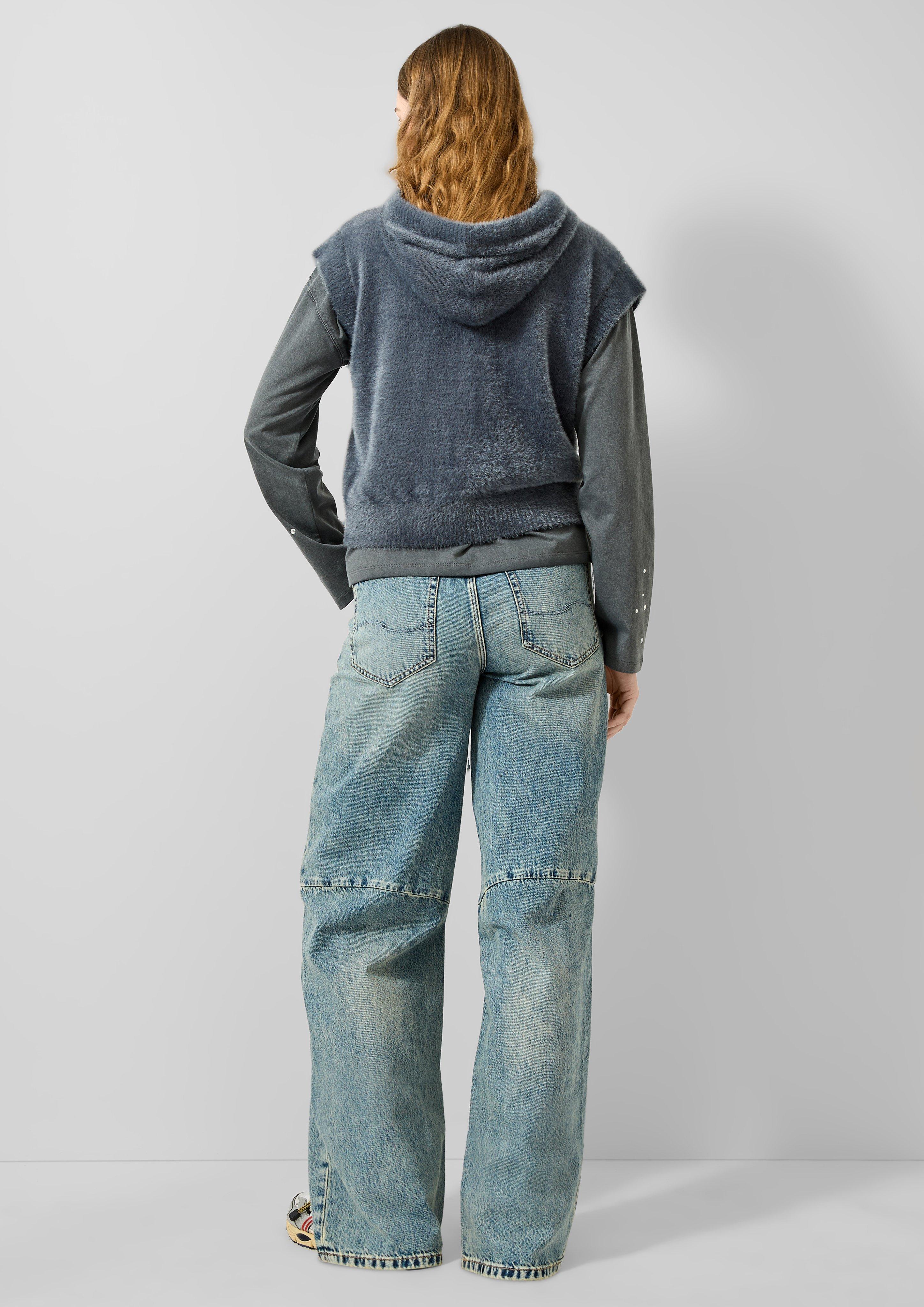 Femmes Pull en tricot en gris de QS