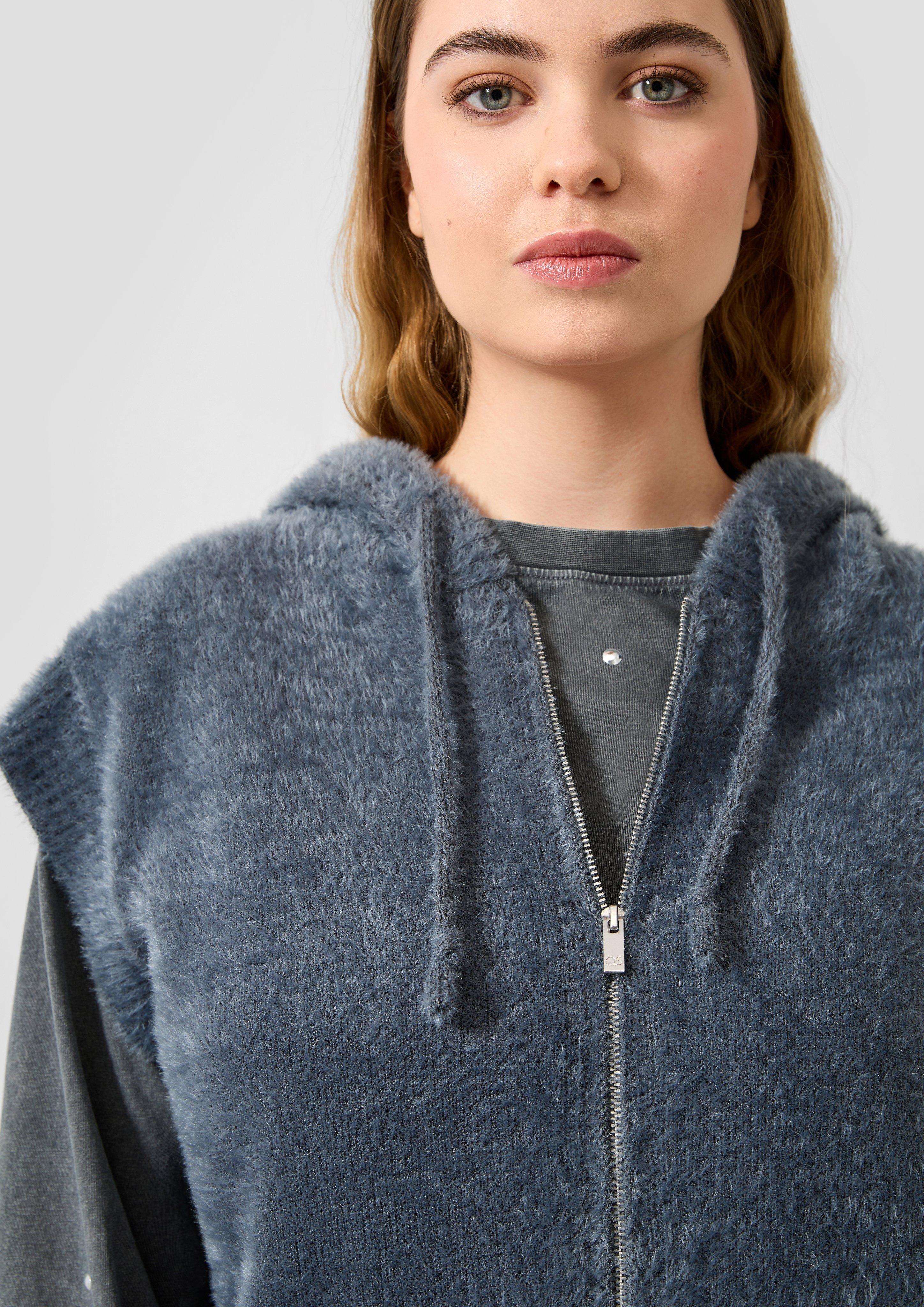 Femmes Pull en tricot en gris de QS