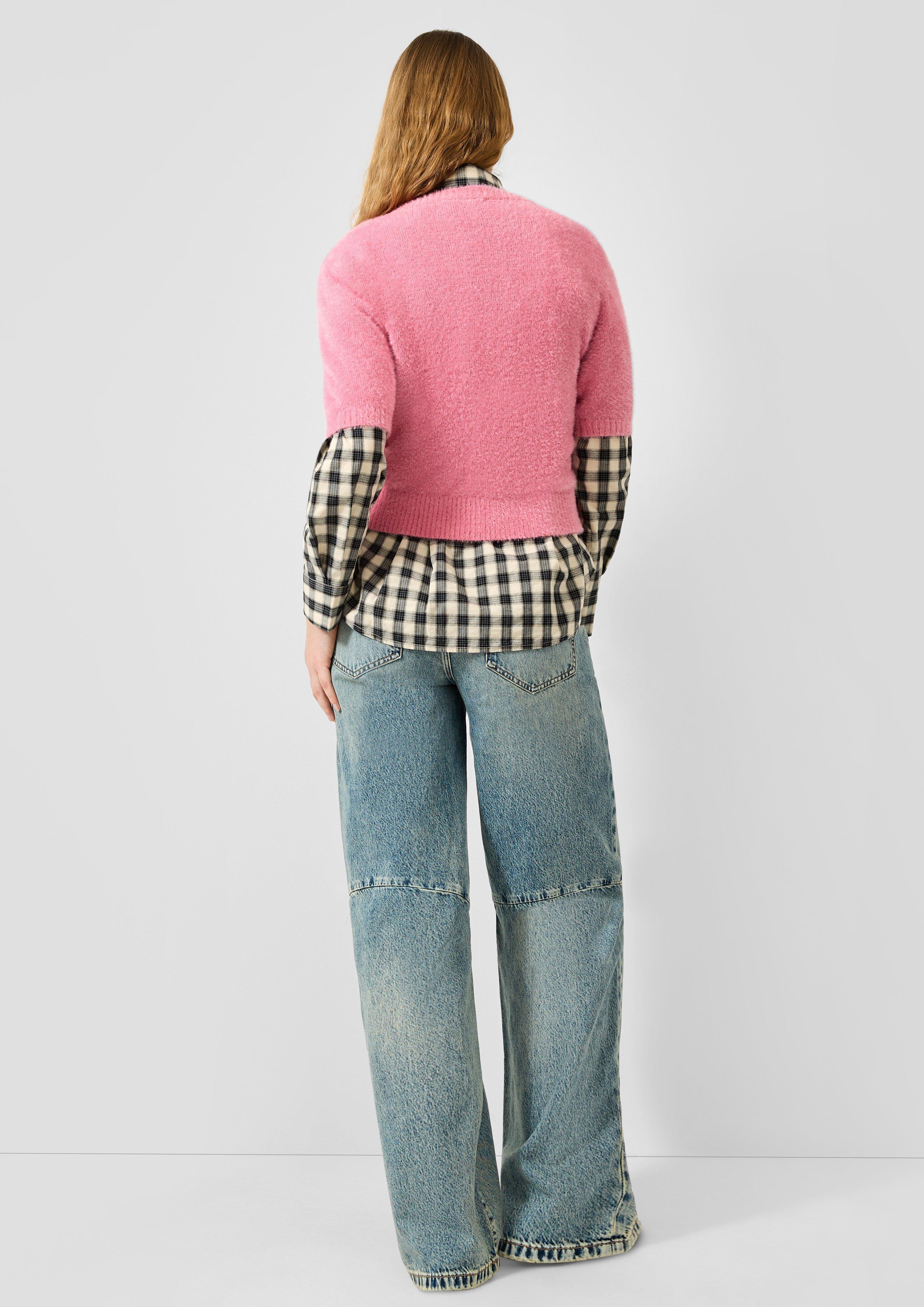 Damen Strickpullover in pink von QS