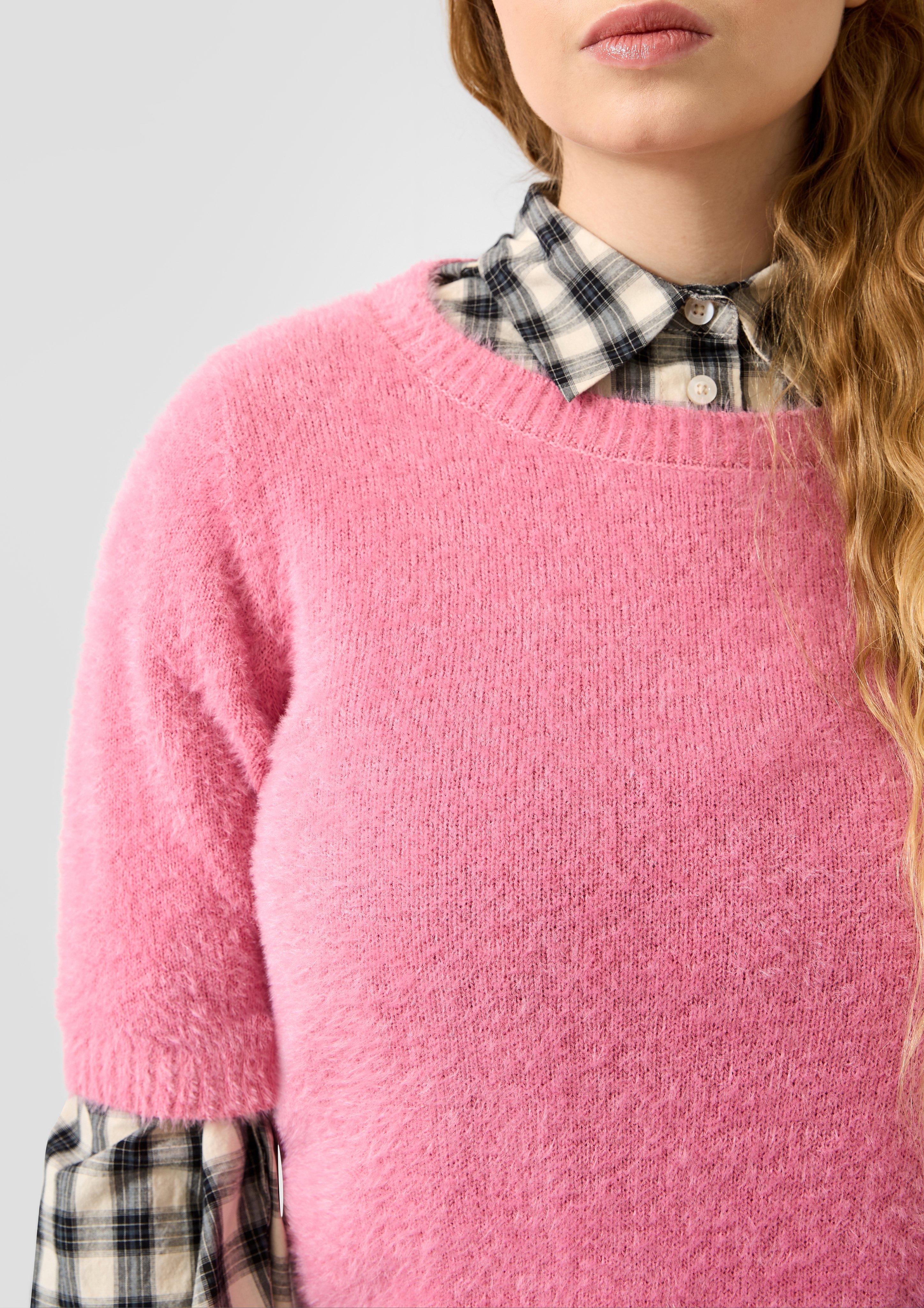 Damen Strickpullover in pink von QS
