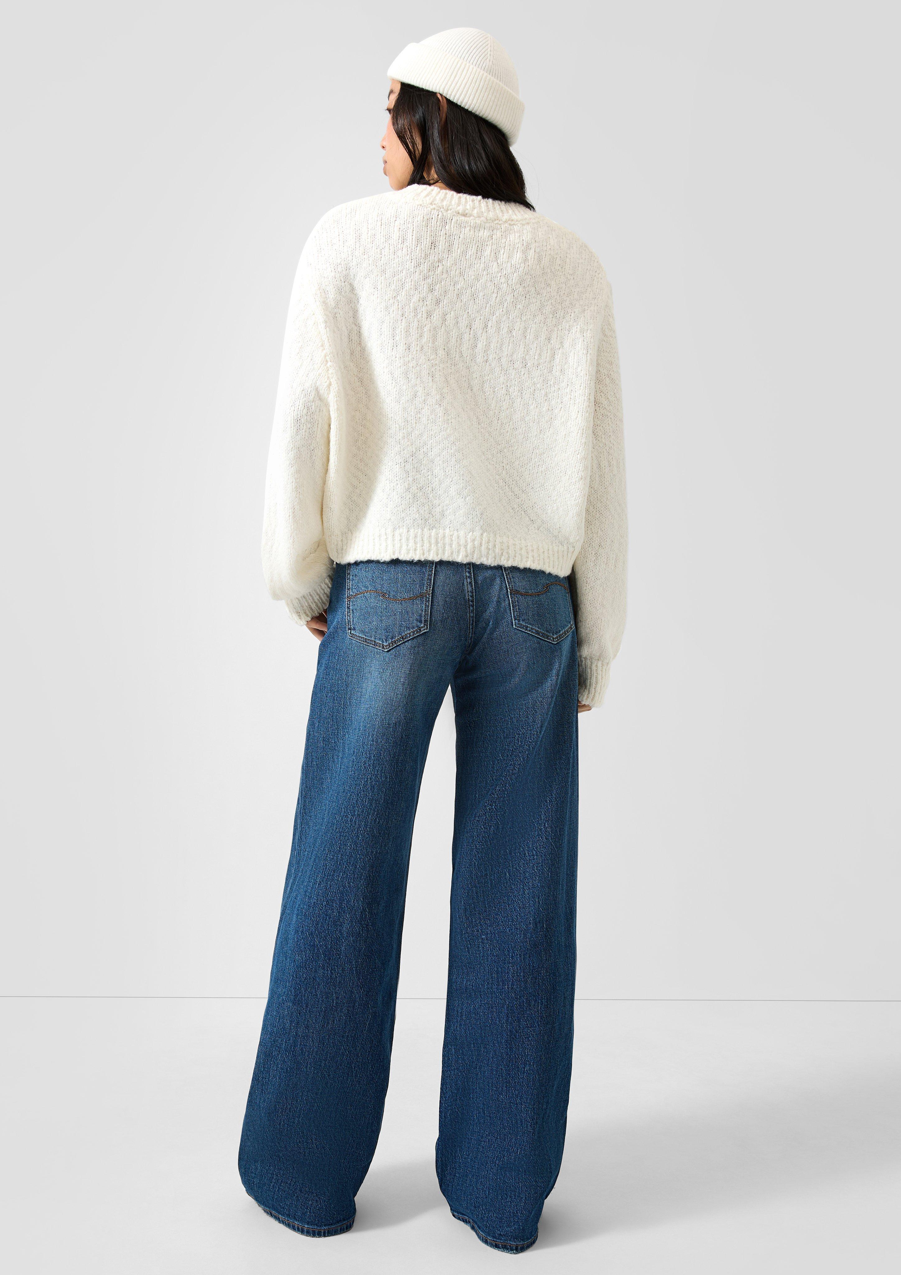 Damen Strickjacke in creme von QS