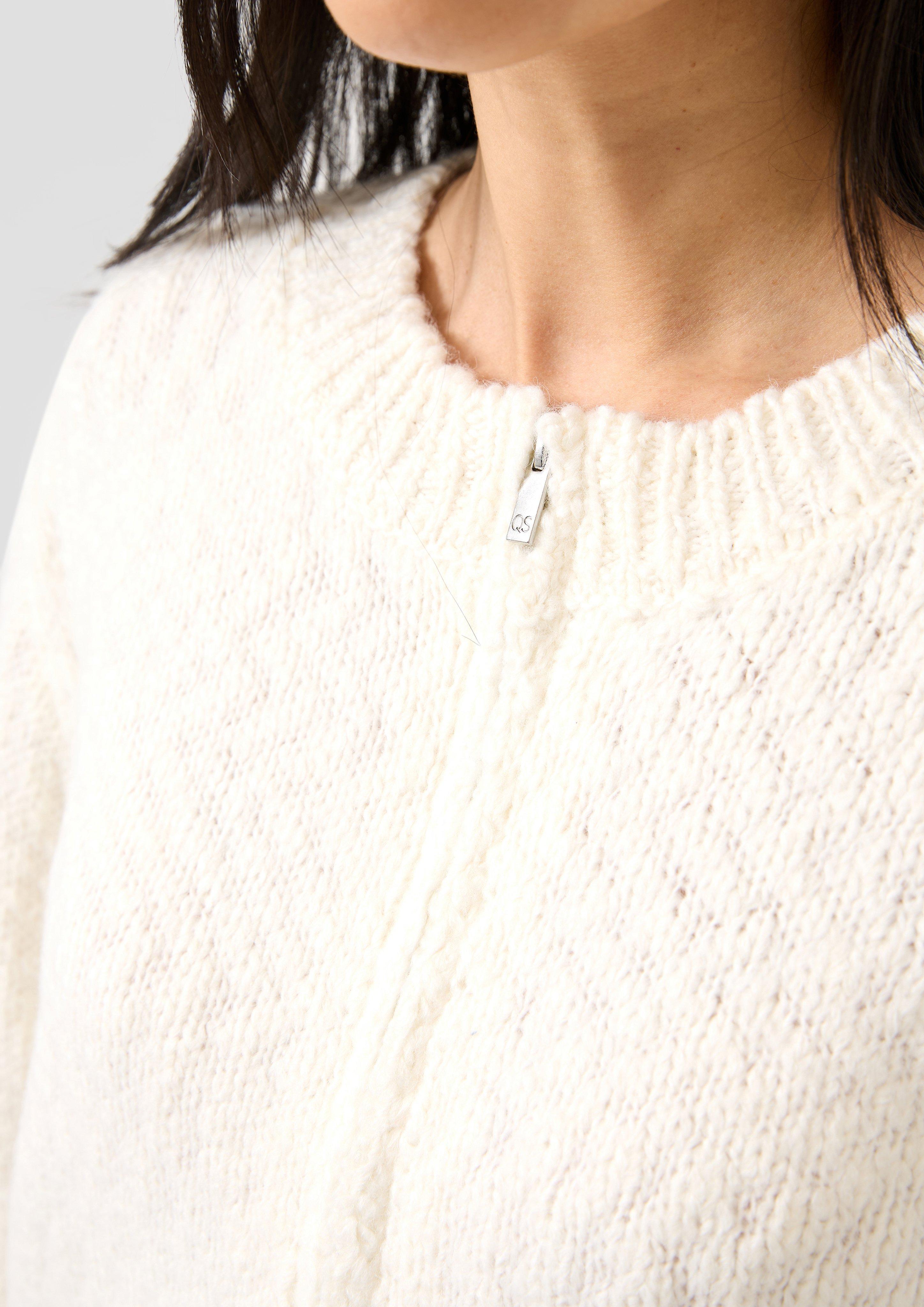Damen Strickjacke in creme von QS