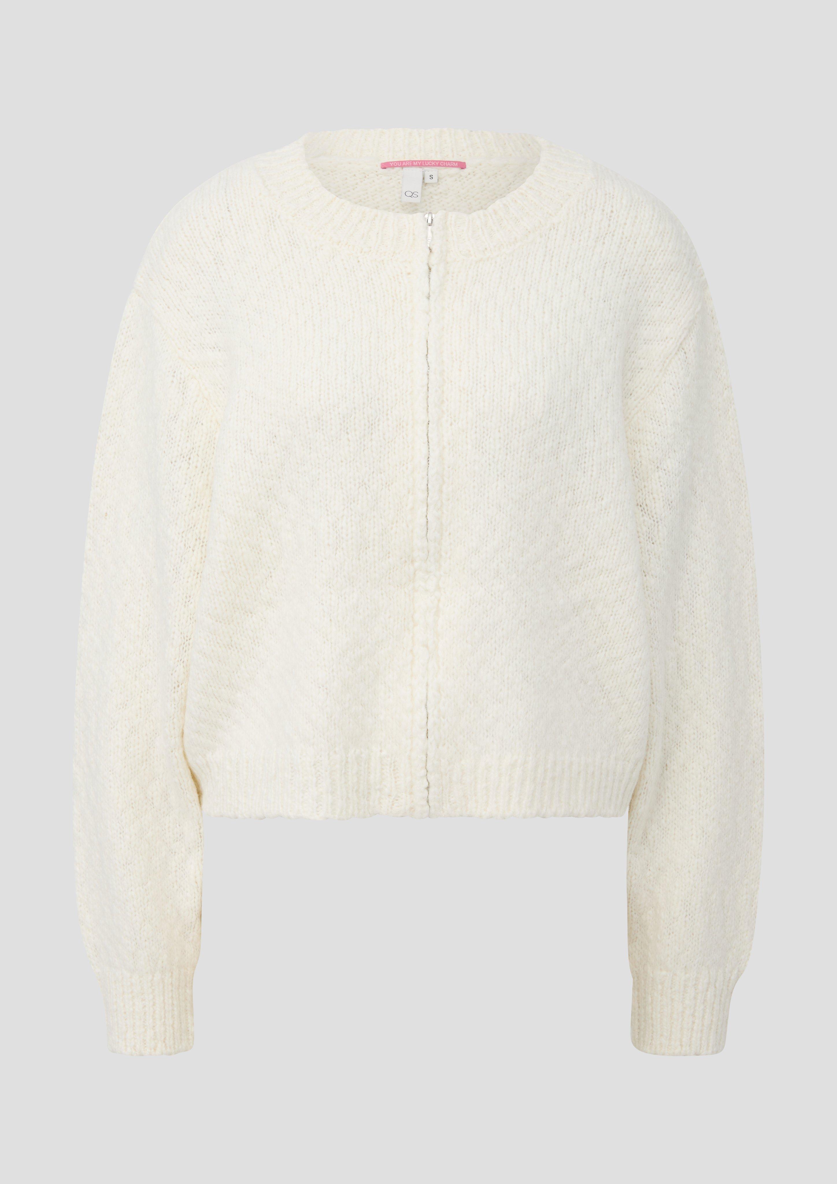 Damen Strickjacke in creme von QS