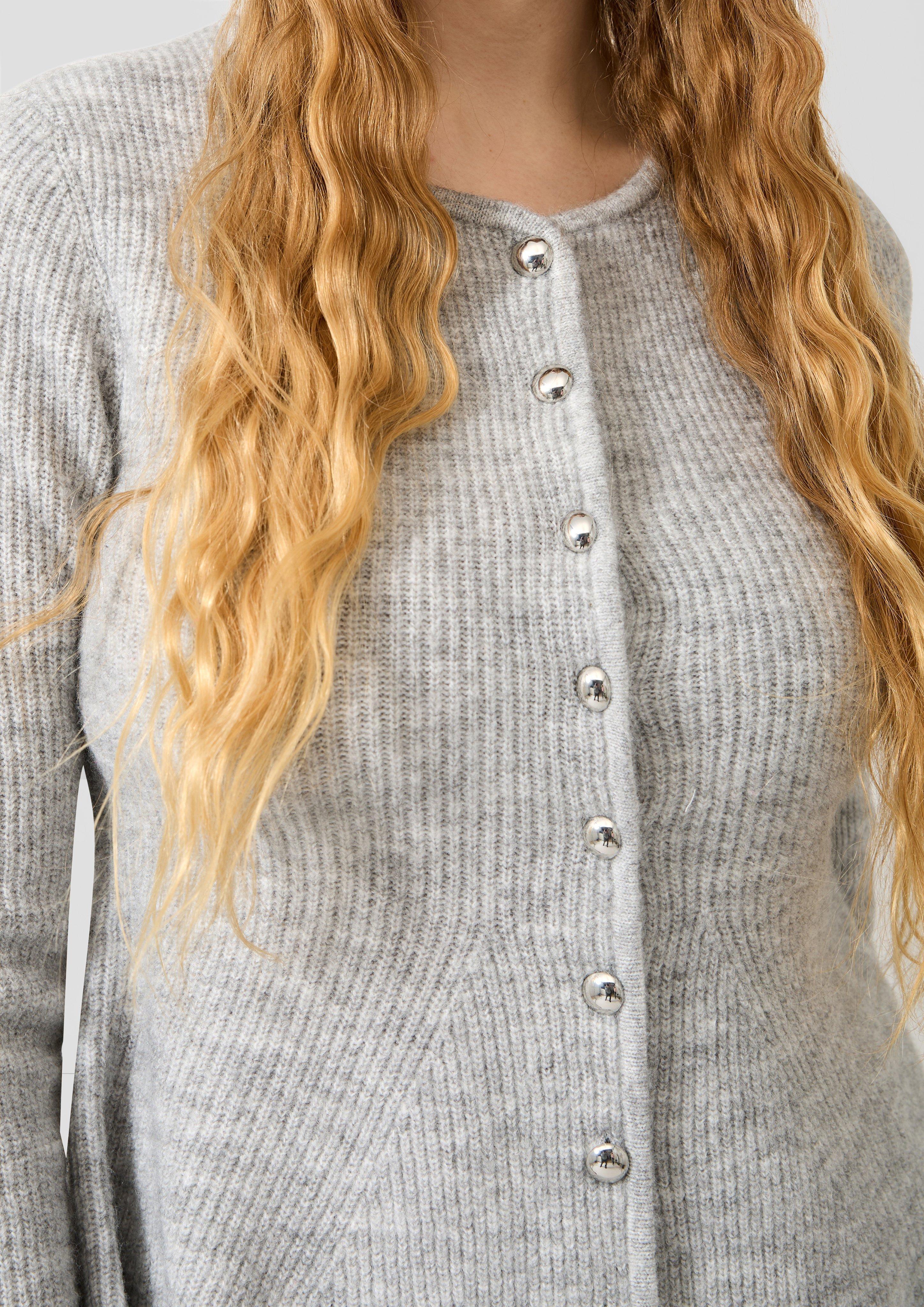 Damen Strickjacke in grau von QS