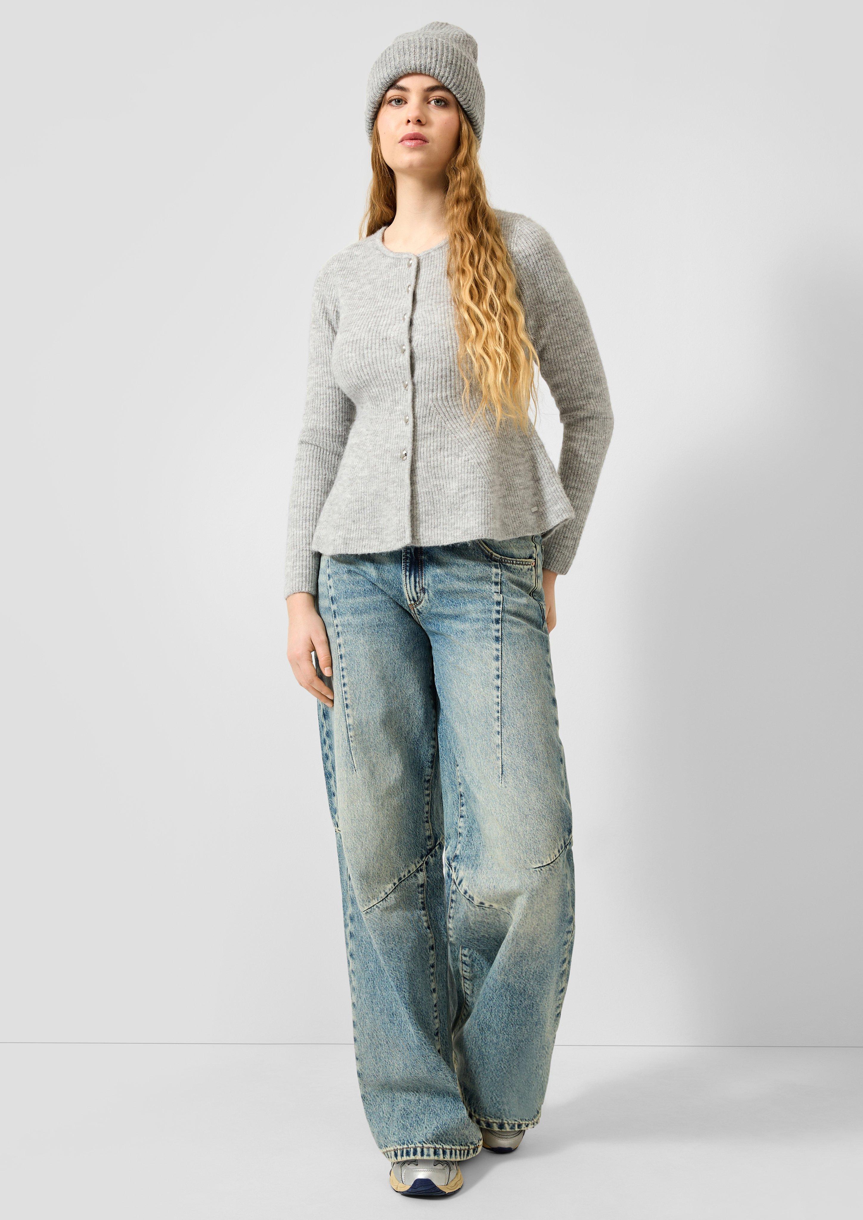 Damen Strickjacke in grau von QS