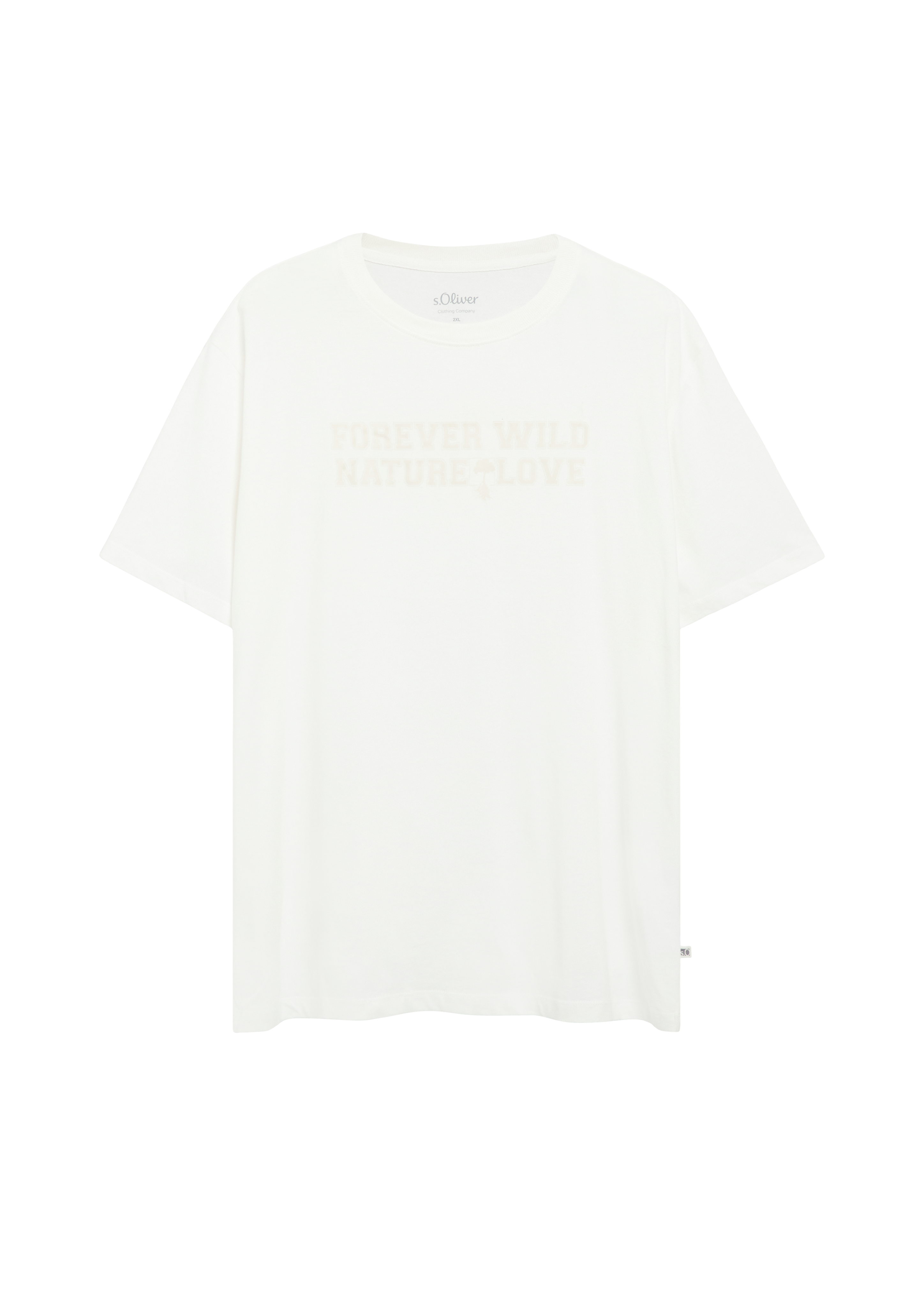 T-shirt met print op de voorkant, gemaakt van 100% katoen