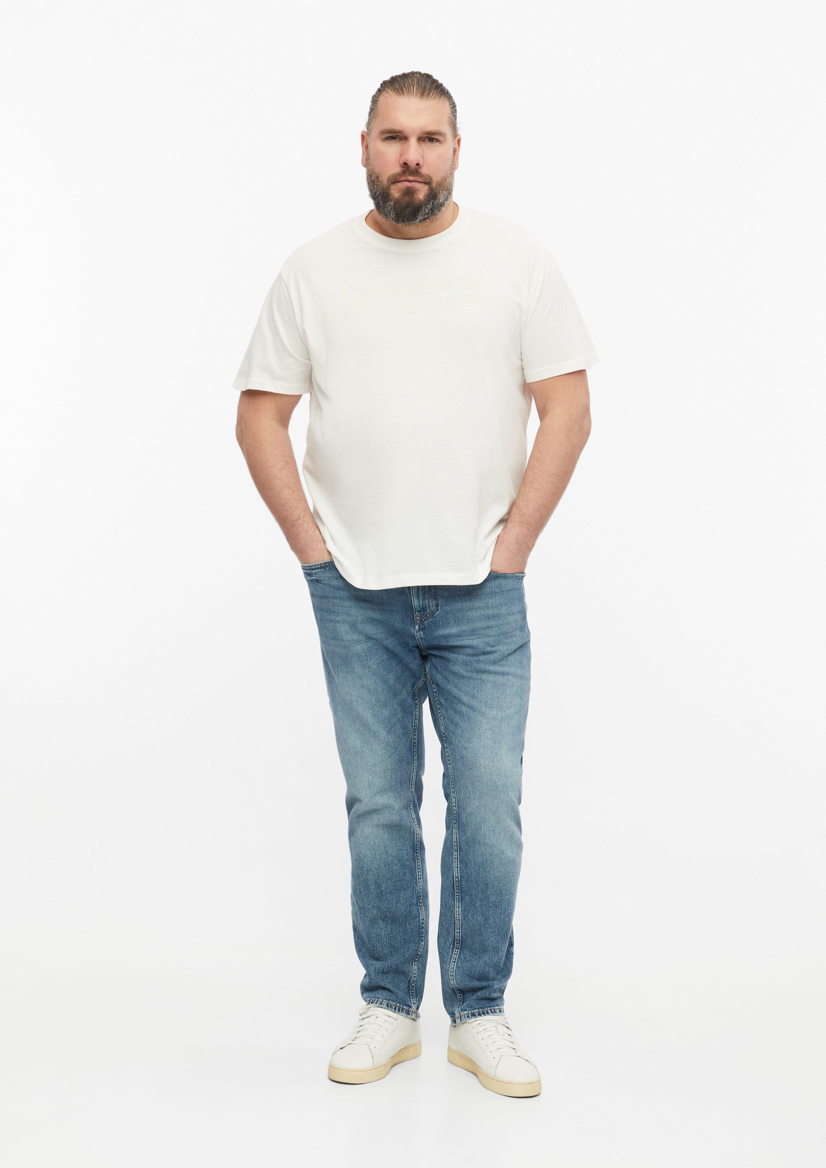Moški Majica s potiskom spredaj iz 100 % bombaža v barvi bela od s.Oliver Men Big Sizes