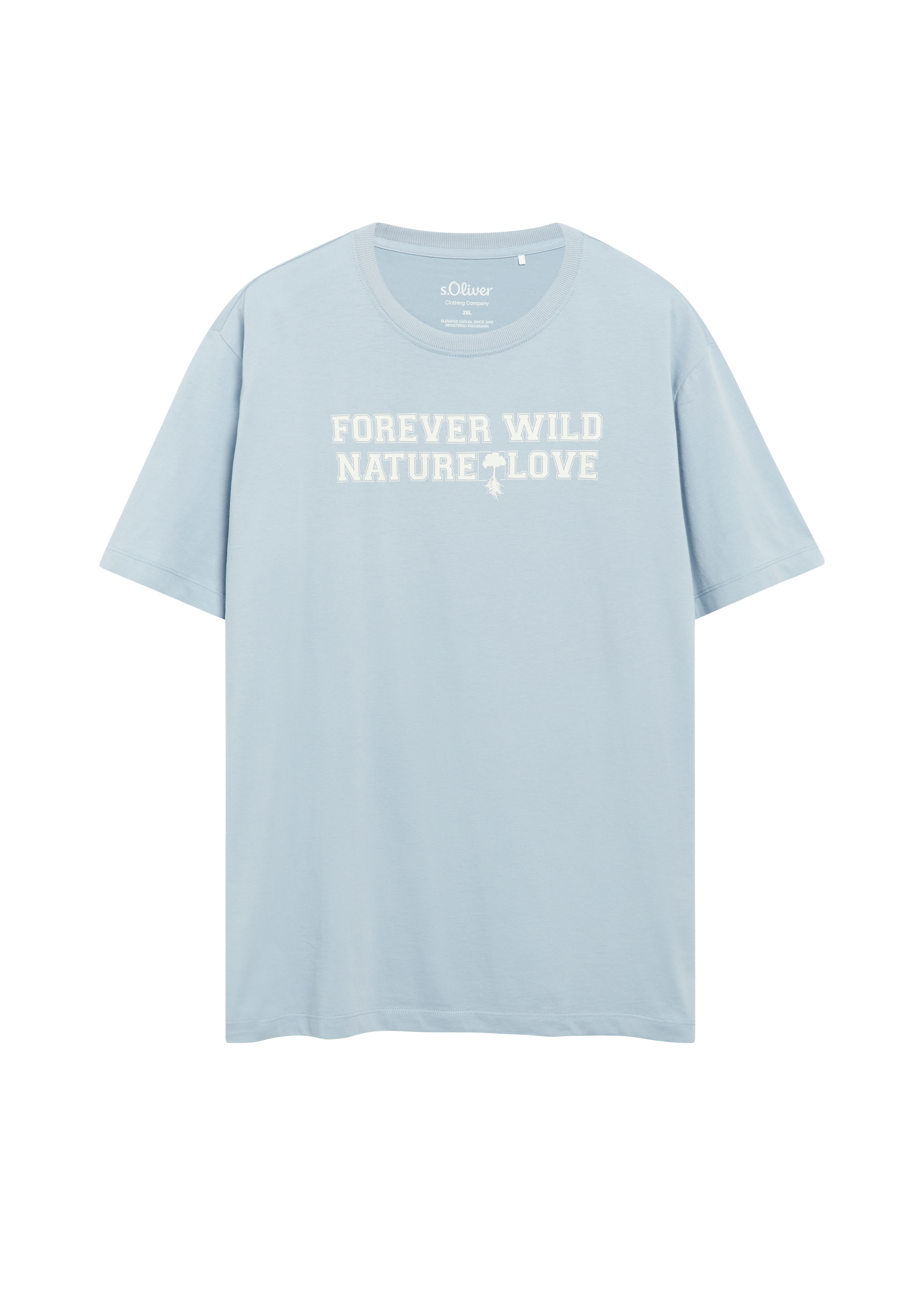 T-shirt met print op de voorkant, gemaakt van 100% katoen