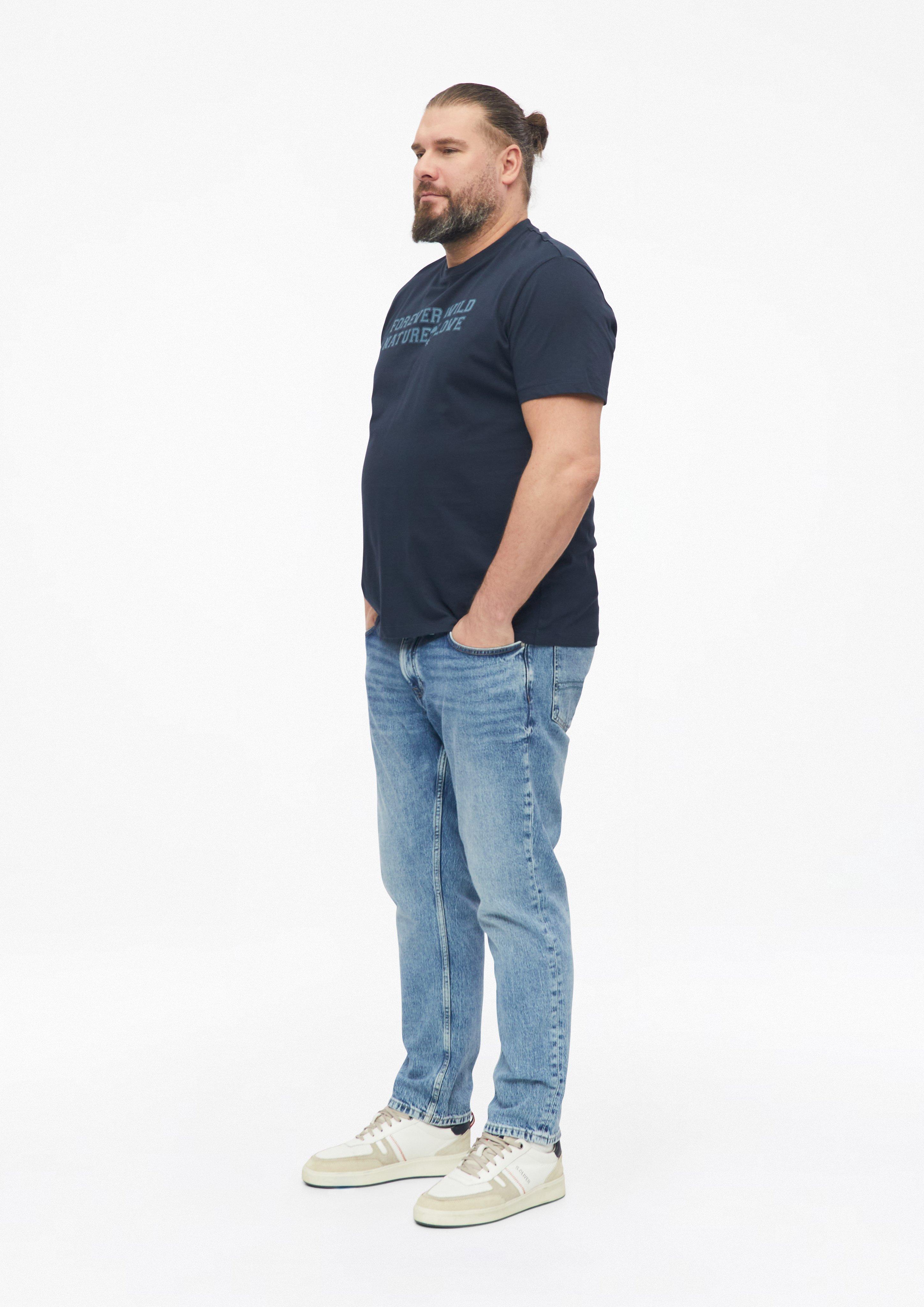Moški Majica s potiskom spredaj iz 100 % bombaža v barvi modra od s.Oliver Men Big Sizes