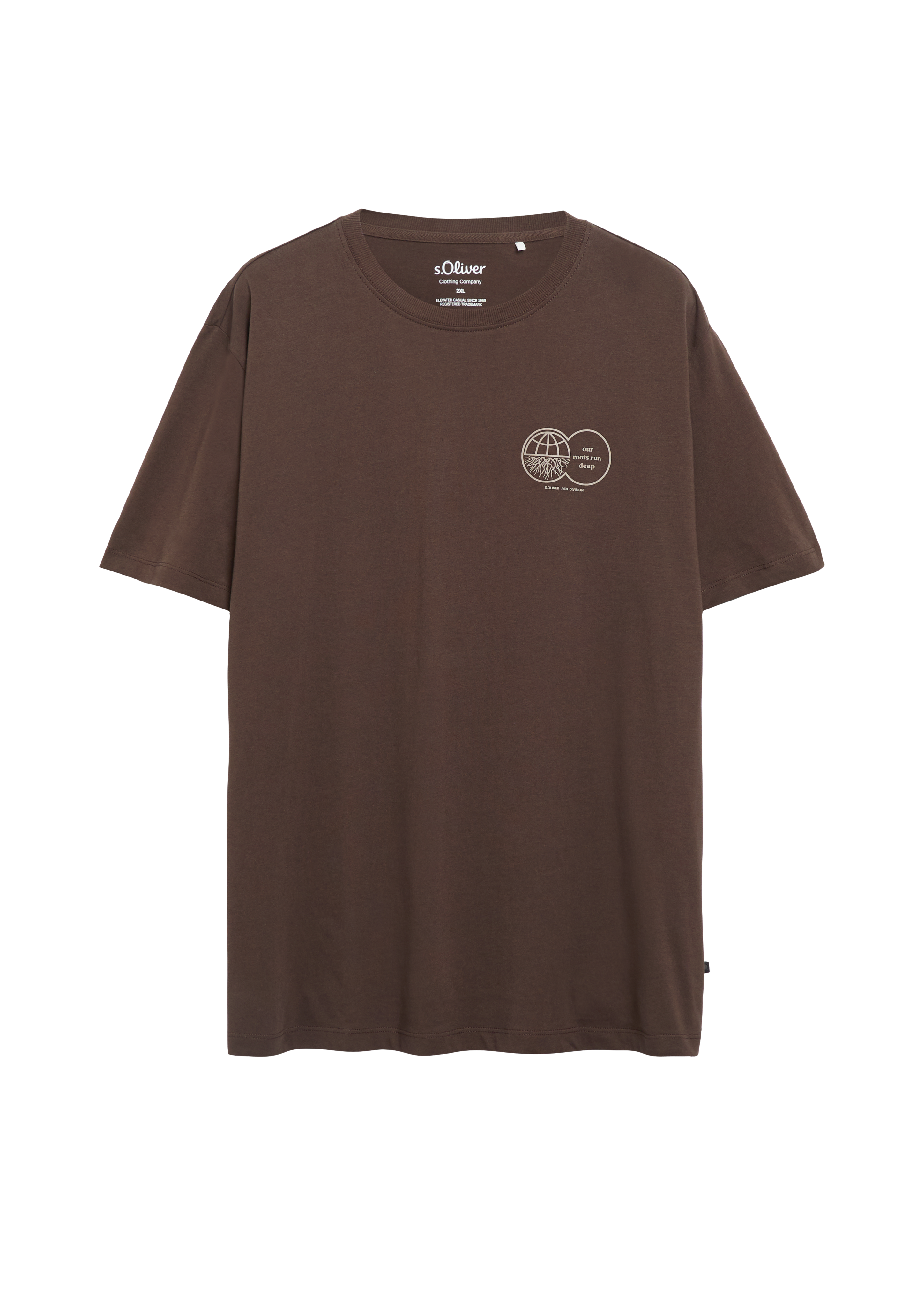 T-shirt met print op de voorkant, gemaakt van 100% katoen