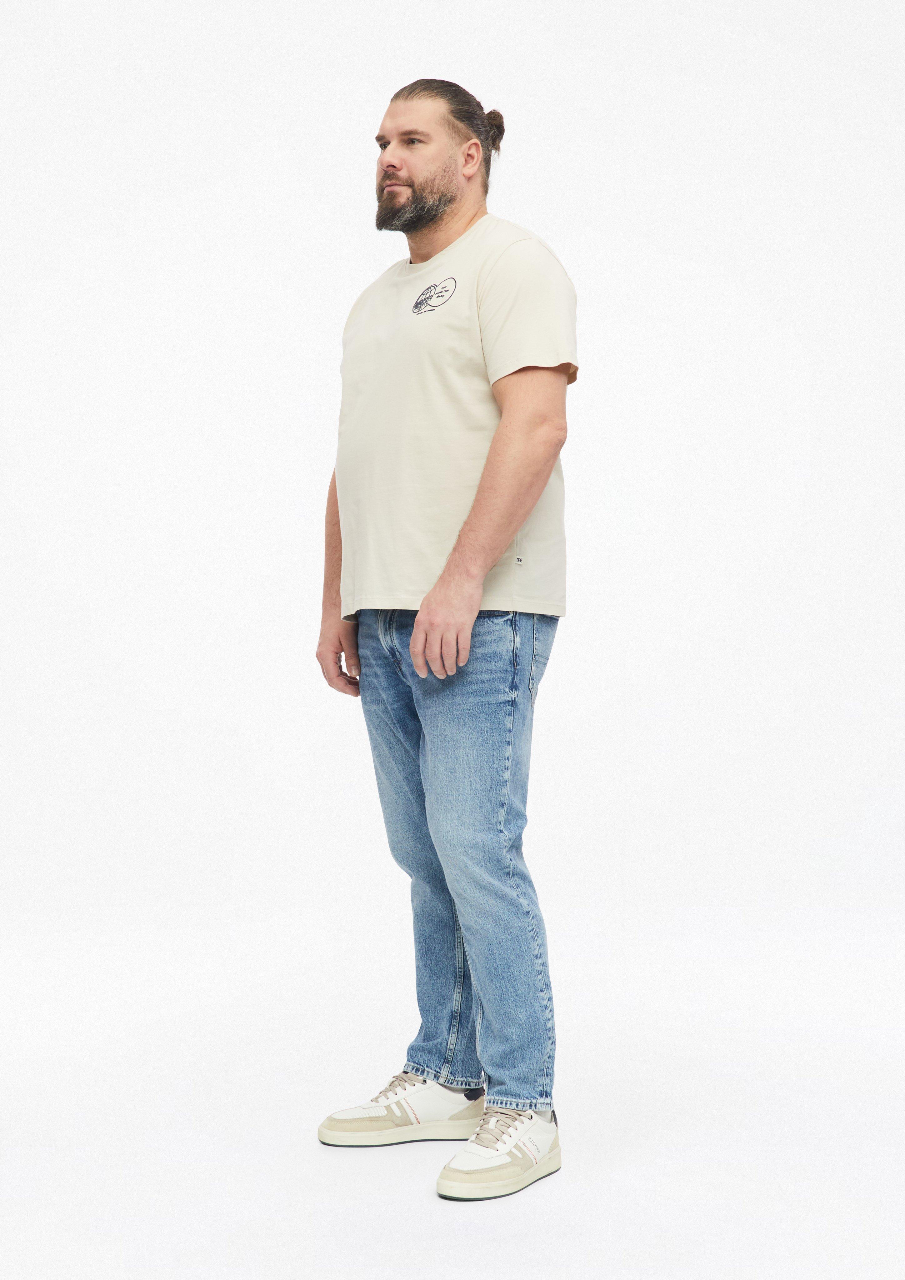 Moški Majica s potiskom spredaj iz 100 % bombaža v barvi bež od s.Oliver Men Big Sizes