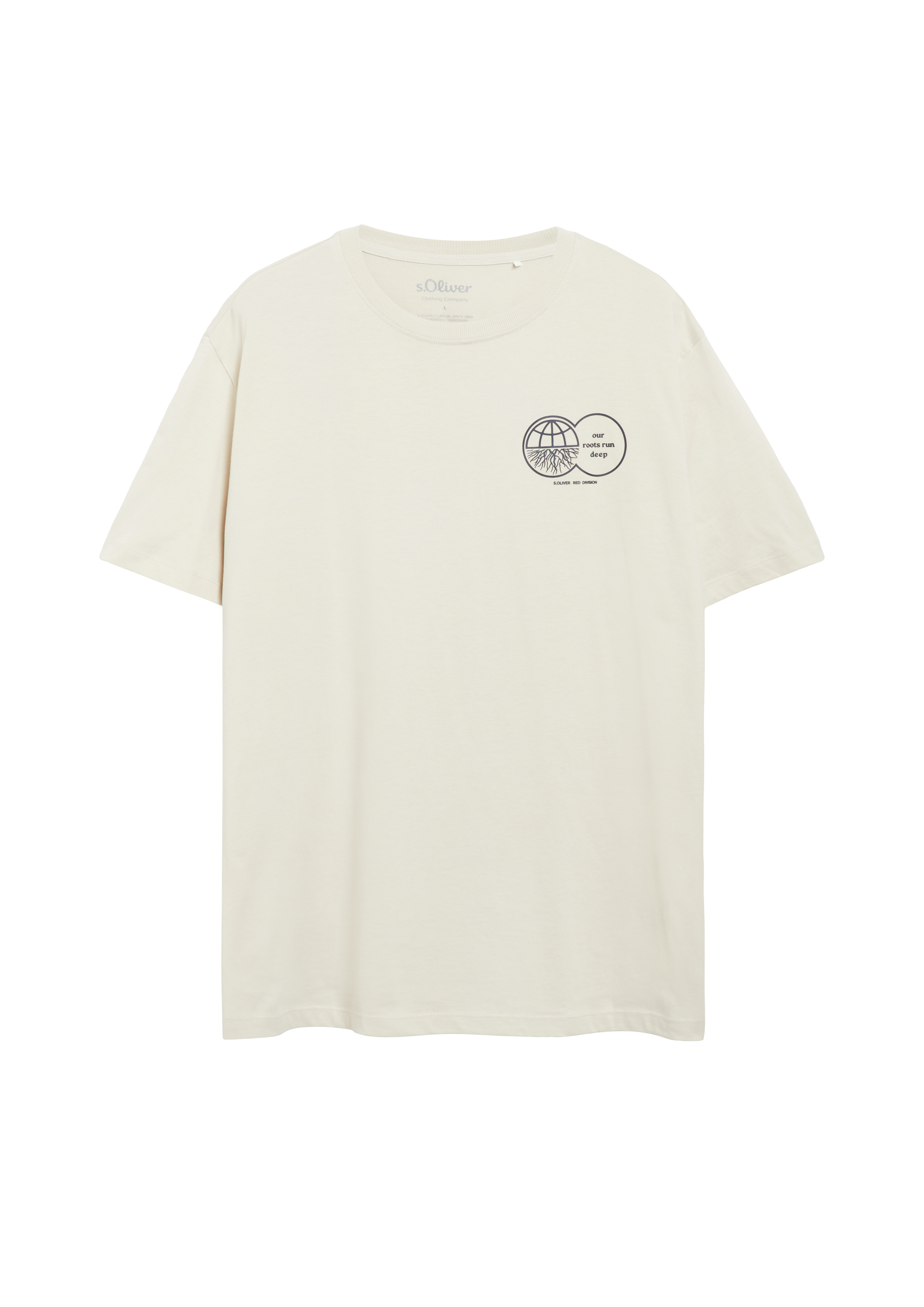 T-shirt met print op de voorkant, gemaakt van 100% katoen