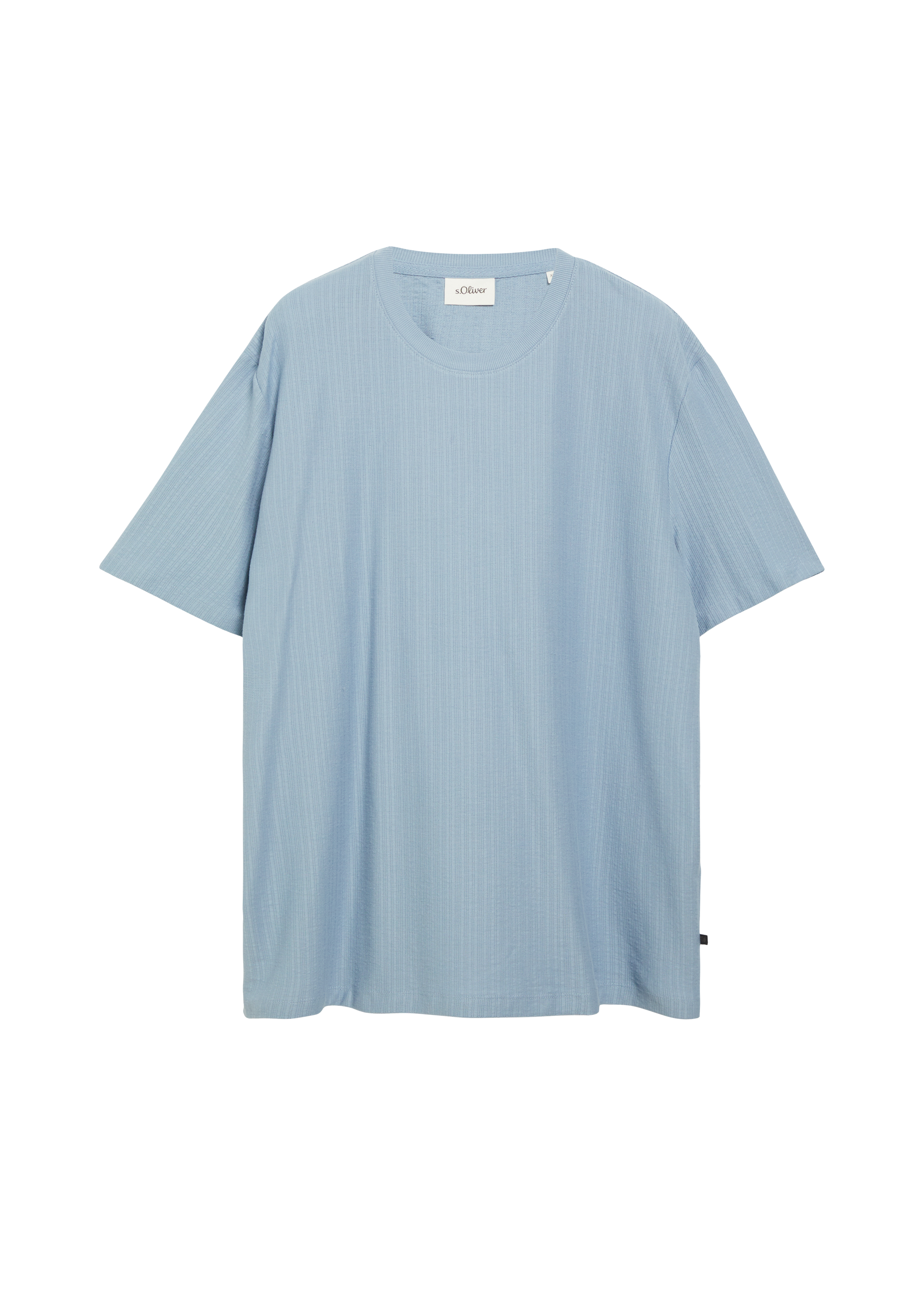 T-shirt met geribbelde structuur