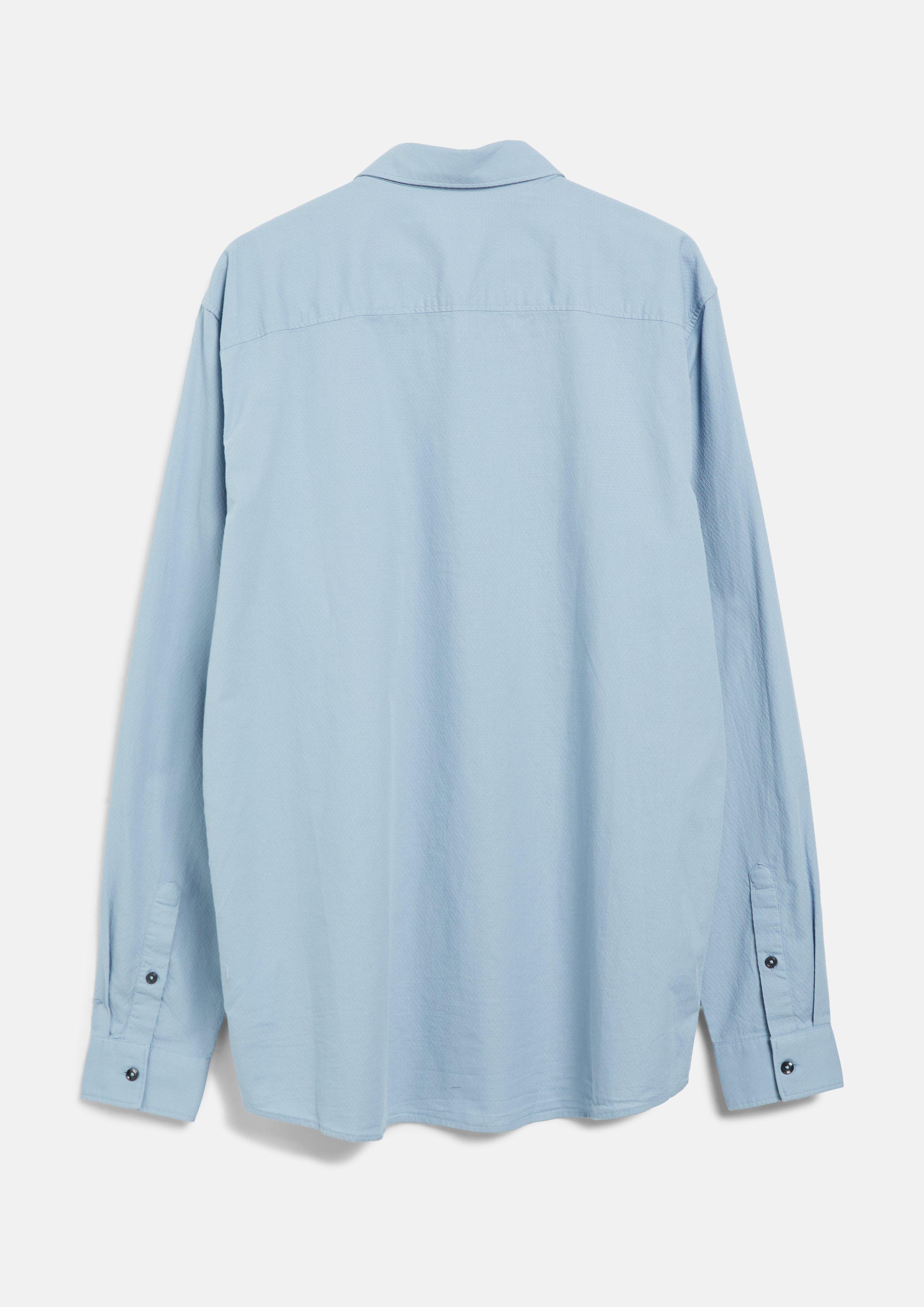 Hommes Coupe classique : chemise à la texture fine avec col boutonné en bleu de s.Oliver Men Tall Sizes