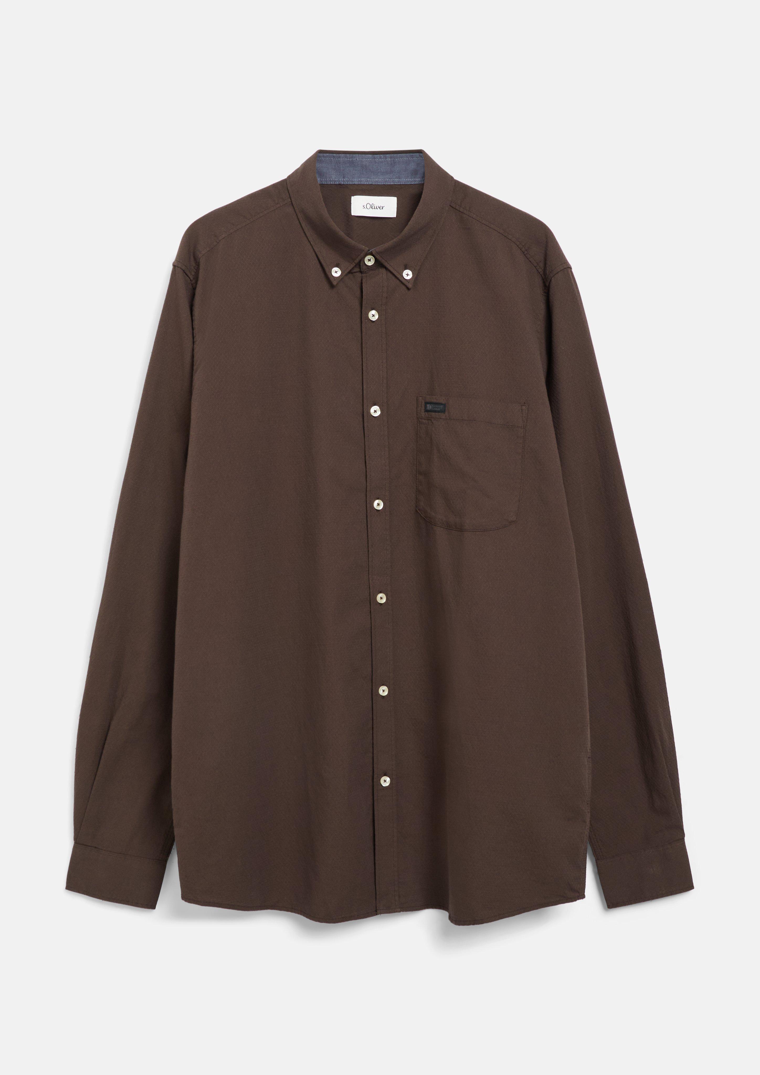 Srajca v barvi temno rjava od s.Oliver Men Tall Sizes