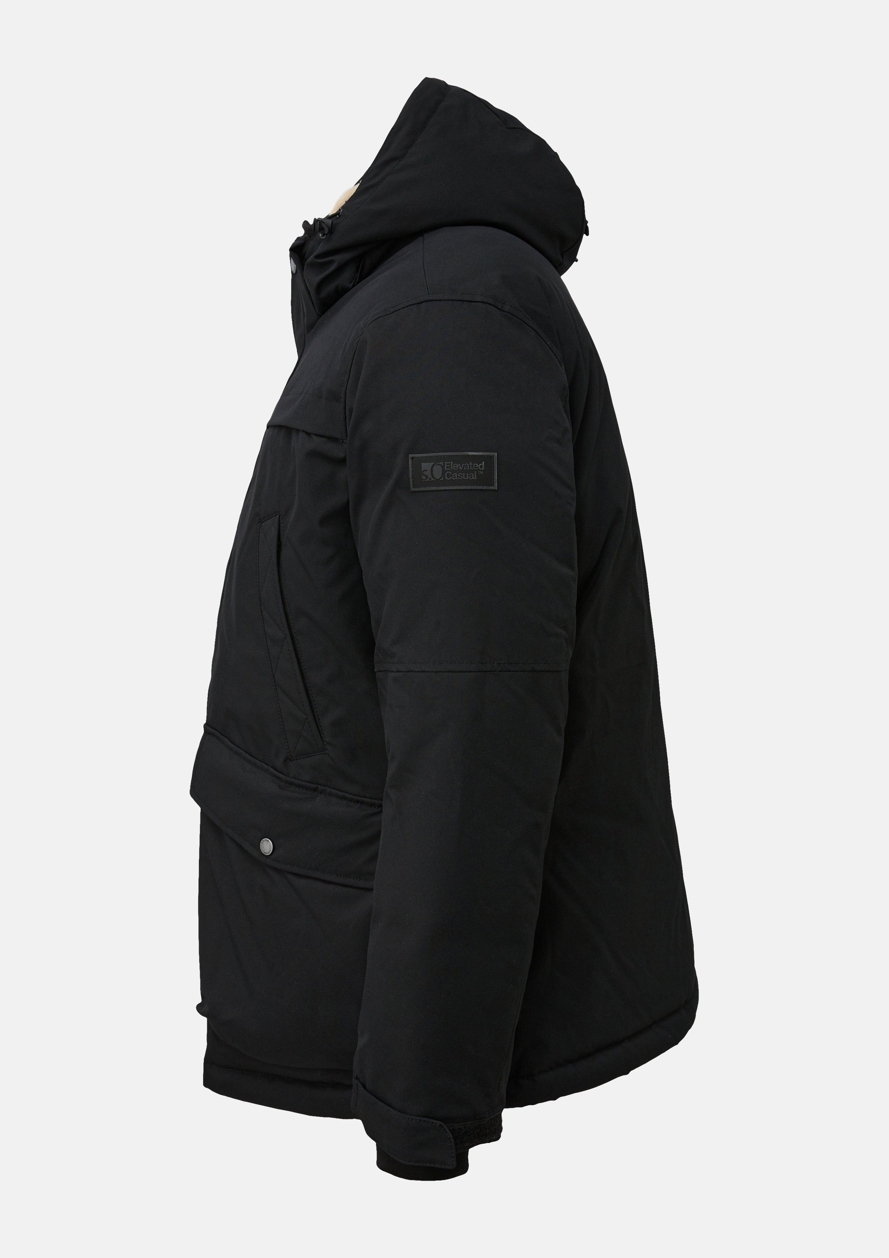 Heren Outdoor Buitenjas in zwart van s.Oliver Men Big Sizes
