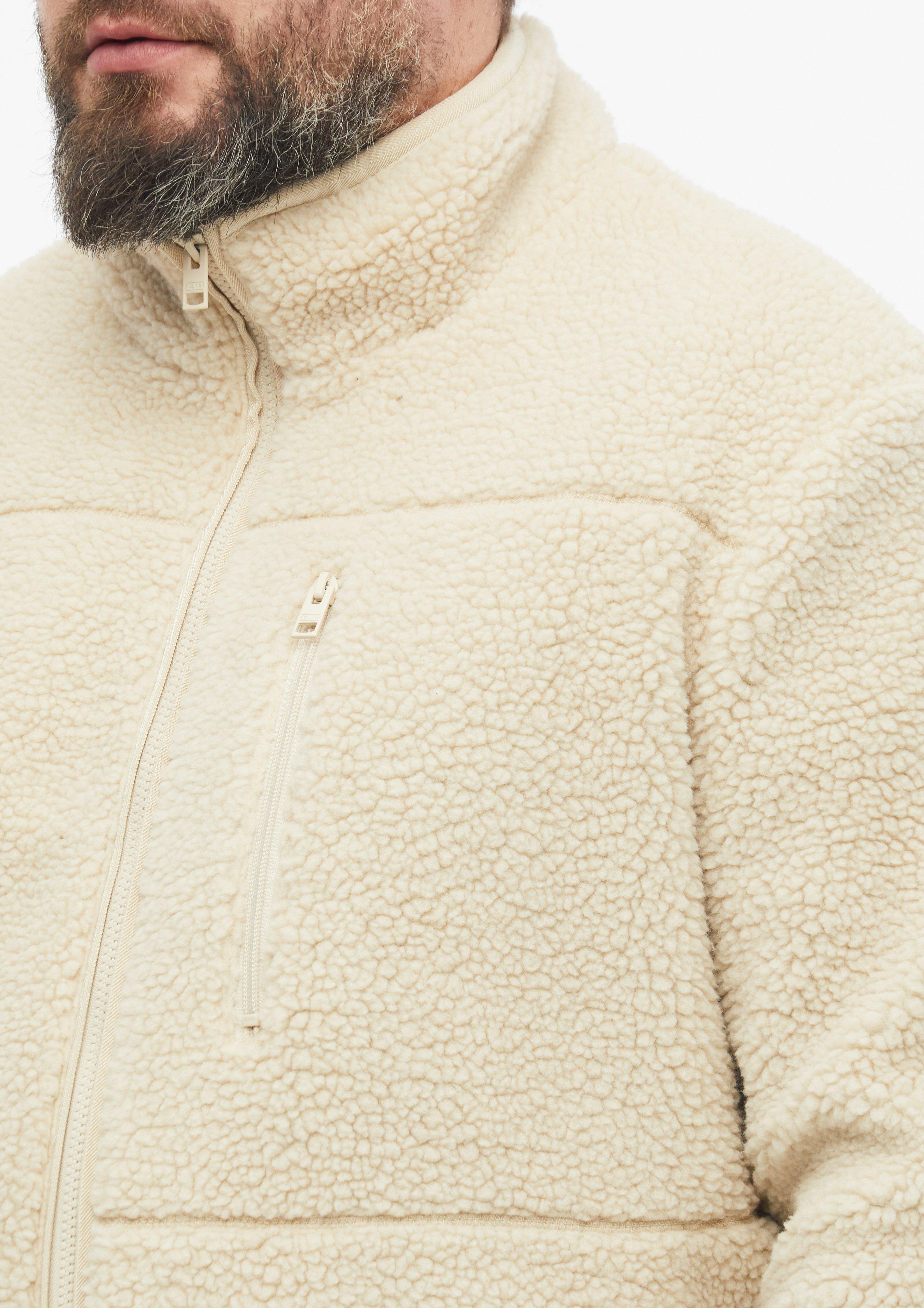 Heren Sportief teddyjack met opstaande kraag in beige van s.Oliver Men Big Sizes