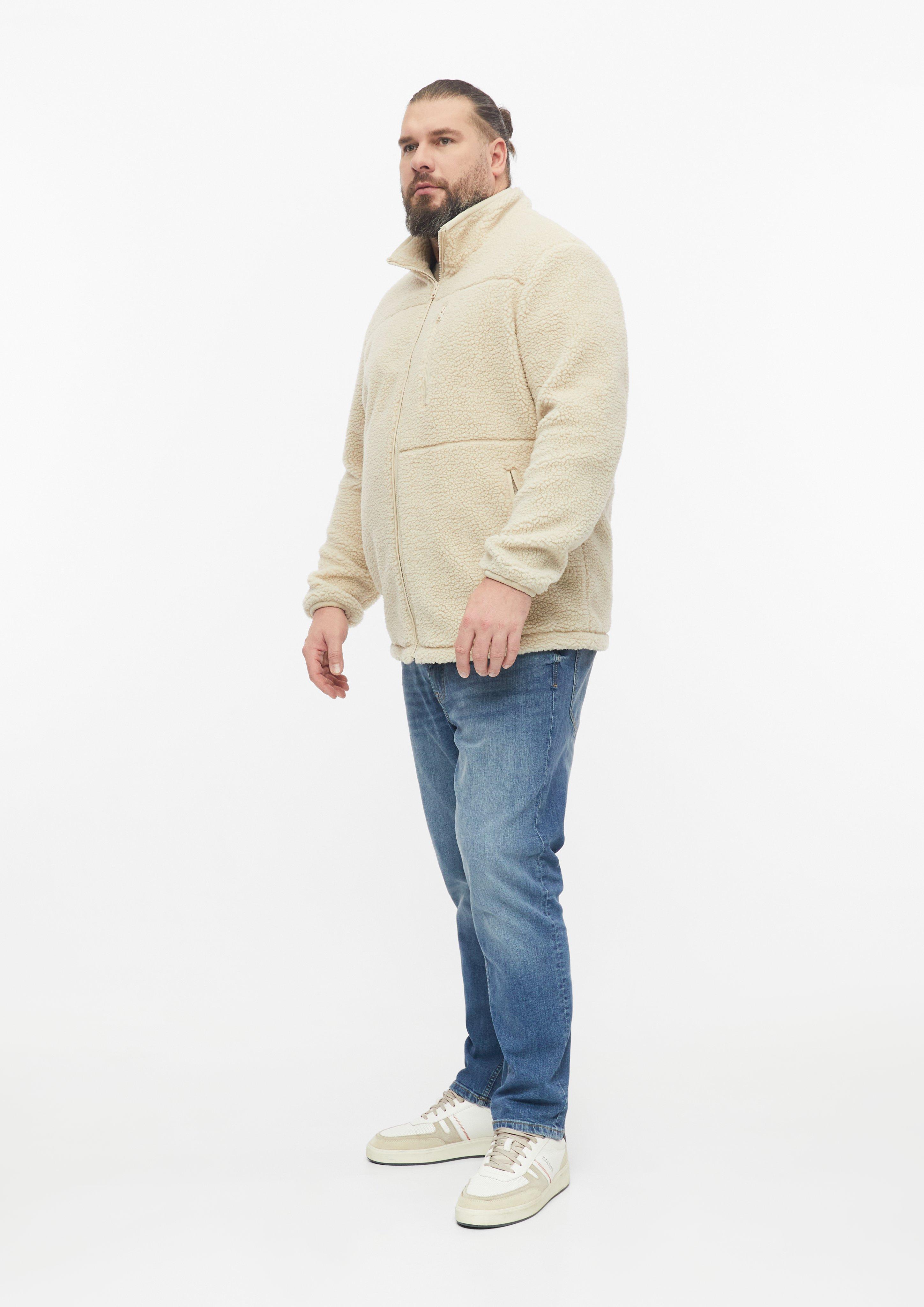 Heren Sportief teddyjack met opstaande kraag in beige van s.Oliver Men Big Sizes