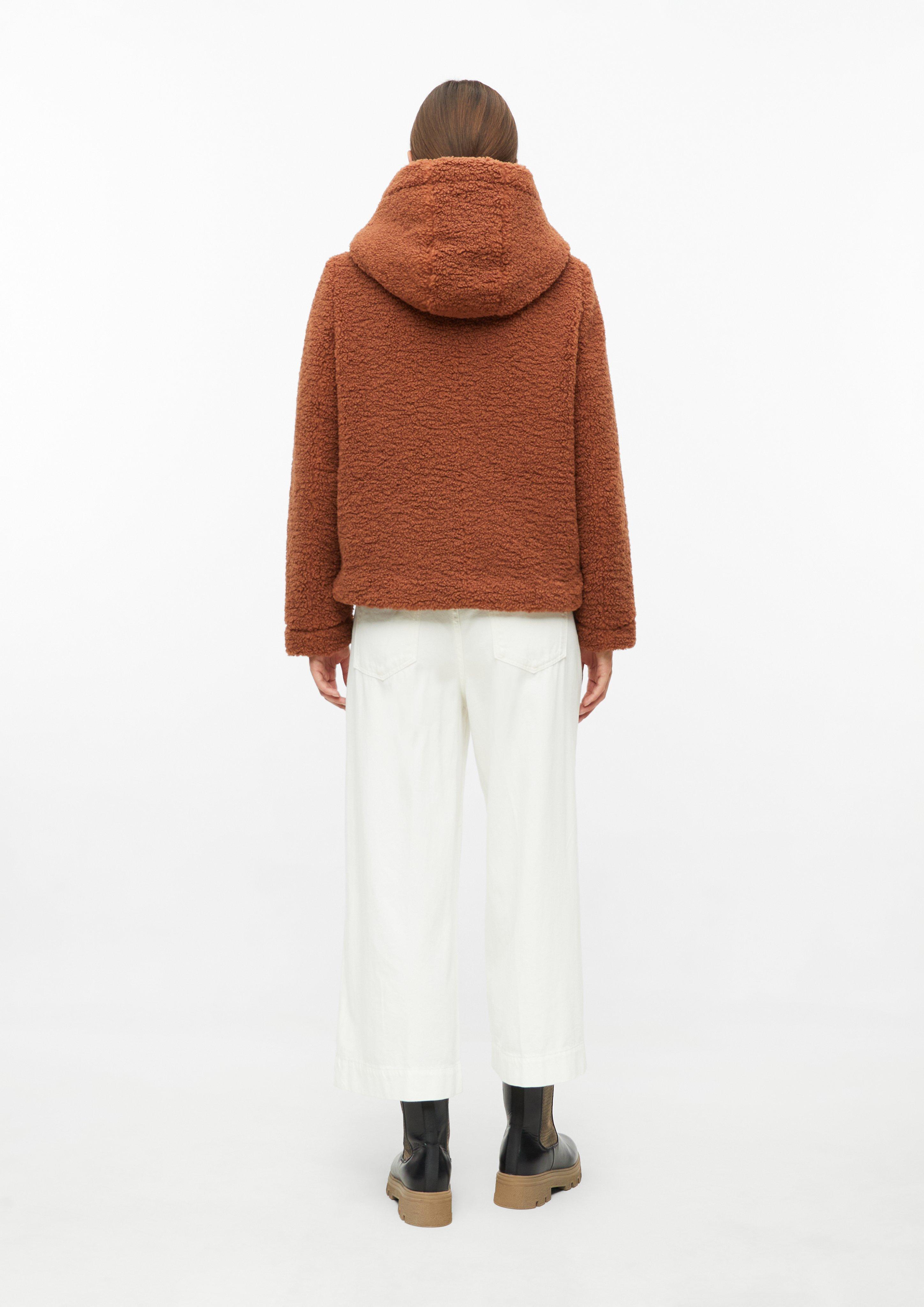 Damen Teddyjacke mit herausnehmbarem Steppeinsatz in orange von s.Oliver