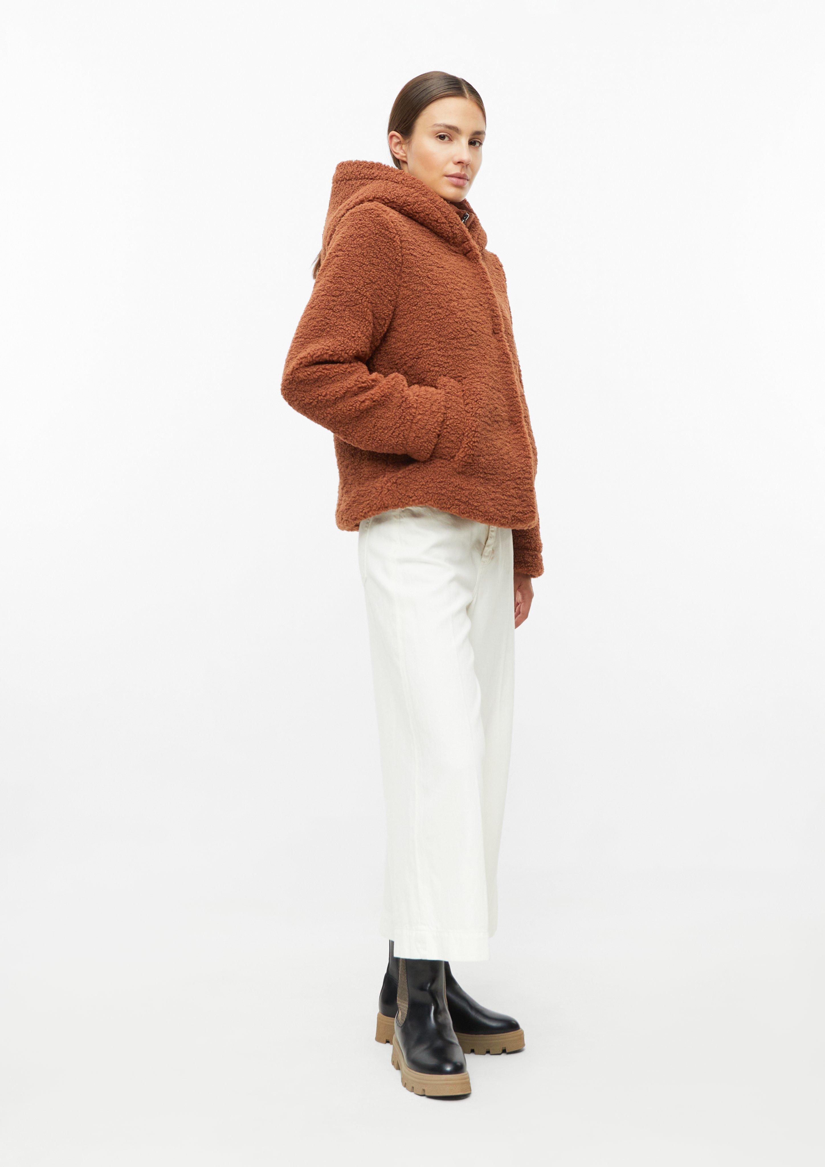 Damen Teddyjacke mit herausnehmbarem Steppeinsatz in orange von s.Oliver
