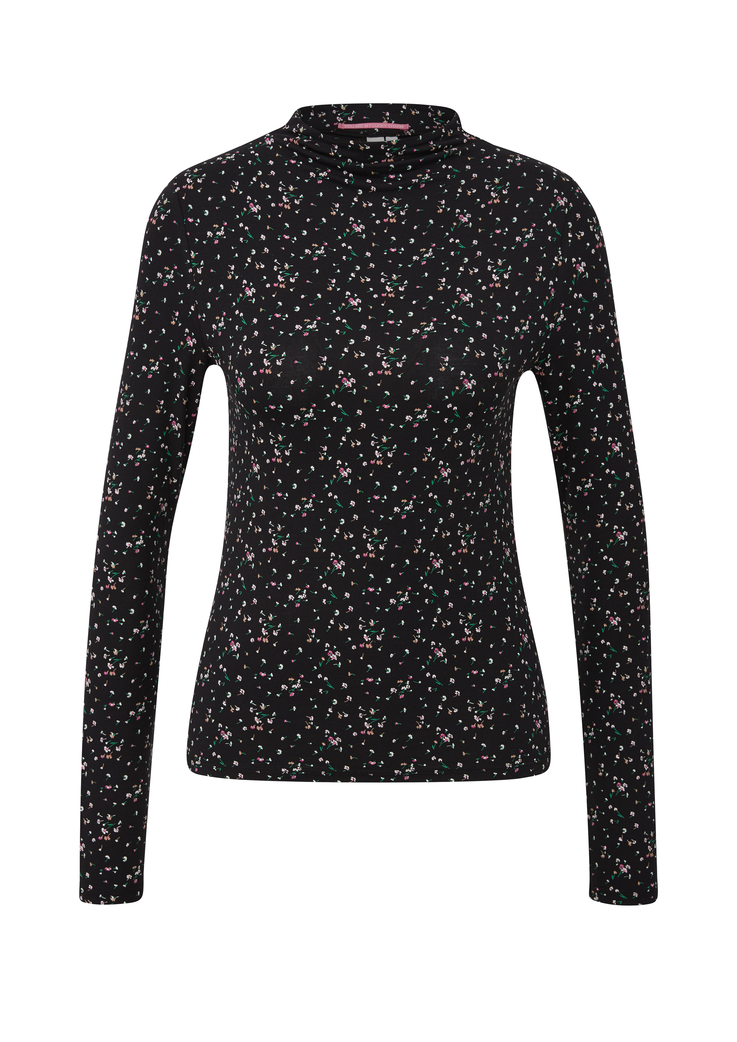Smal viscose shirt met bloemenprint