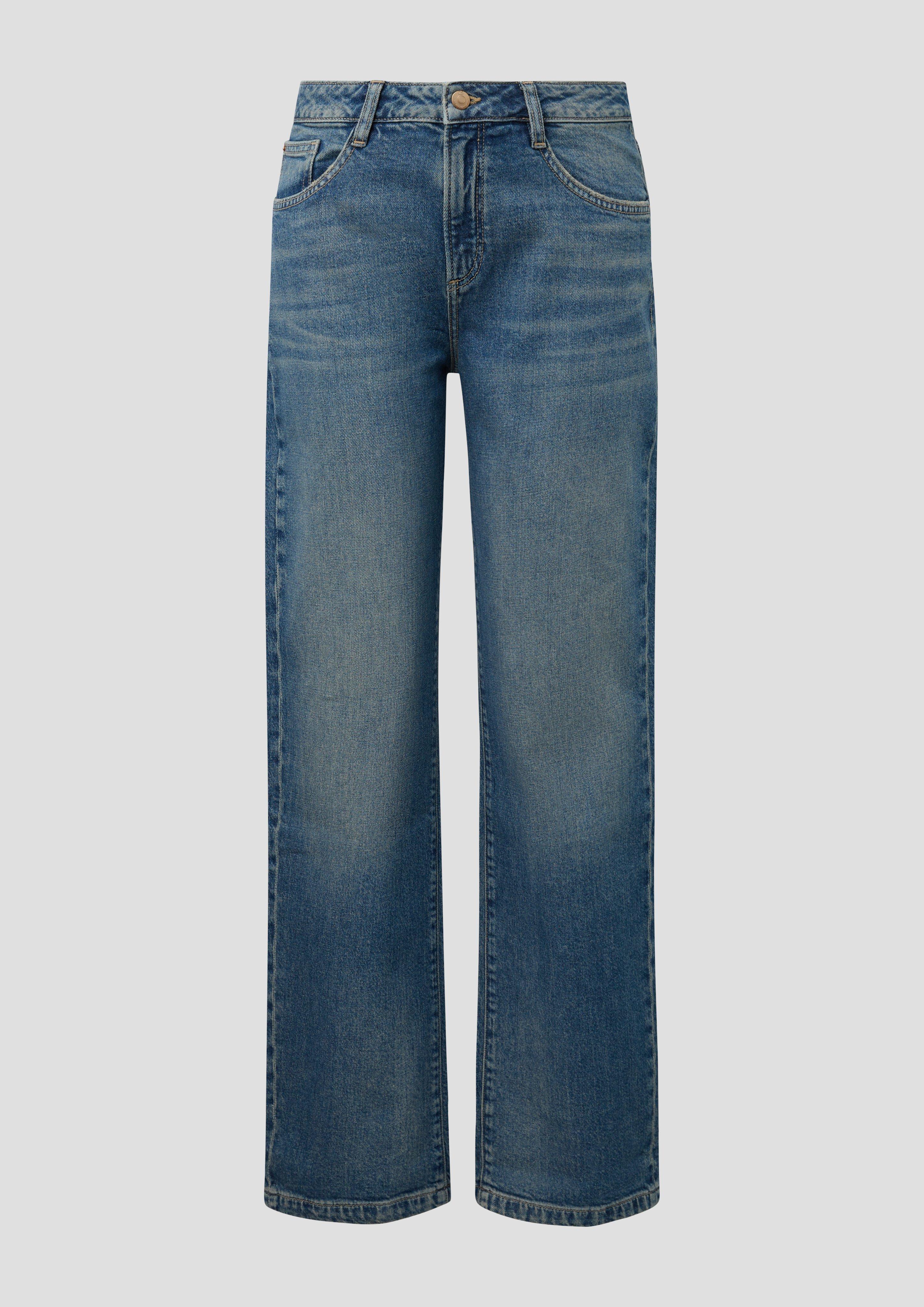 Women Denim trousers in blue by QS