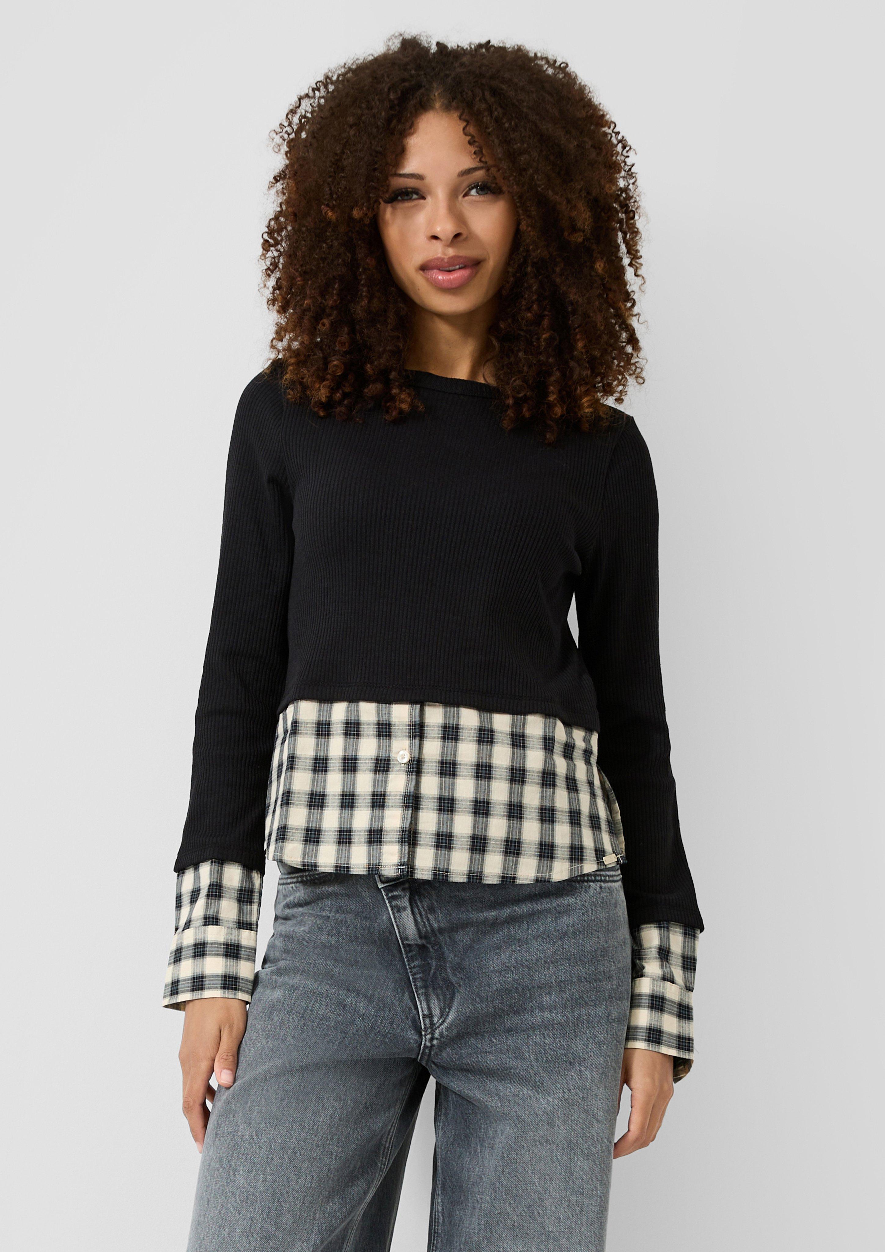 T-shirt en noir de QS