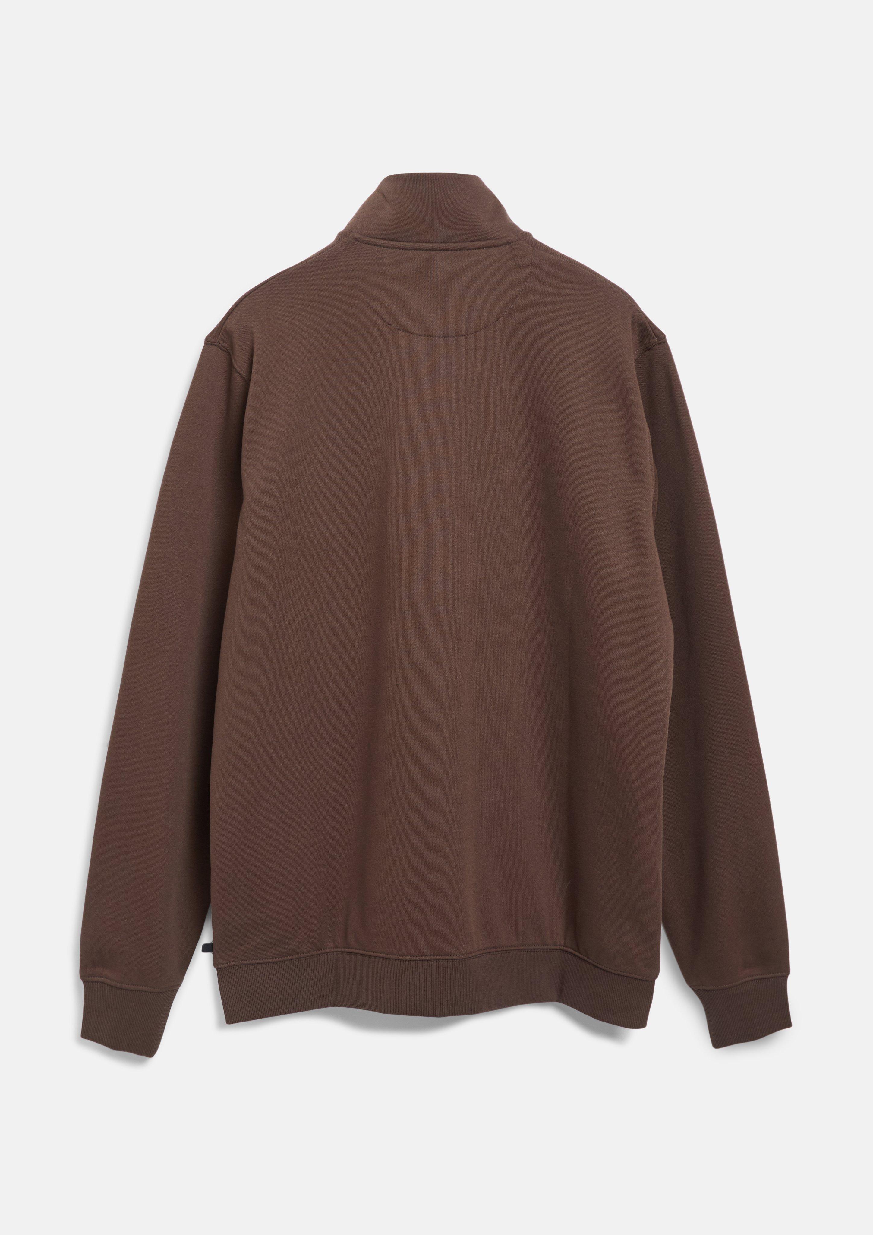 Herren Sweatshirt Jacke in braun von s.Oliver Men Tall Sizes