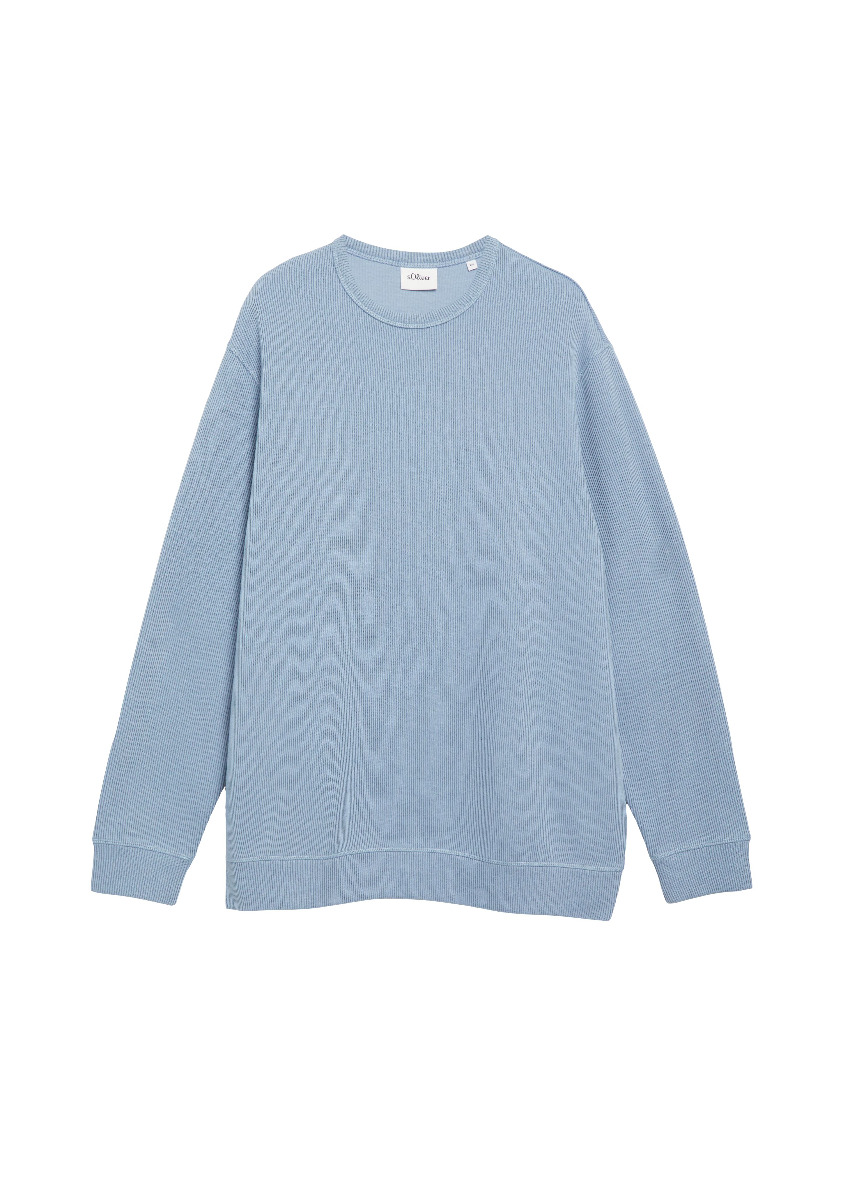 Sweatshirt met geribbelde structuur
