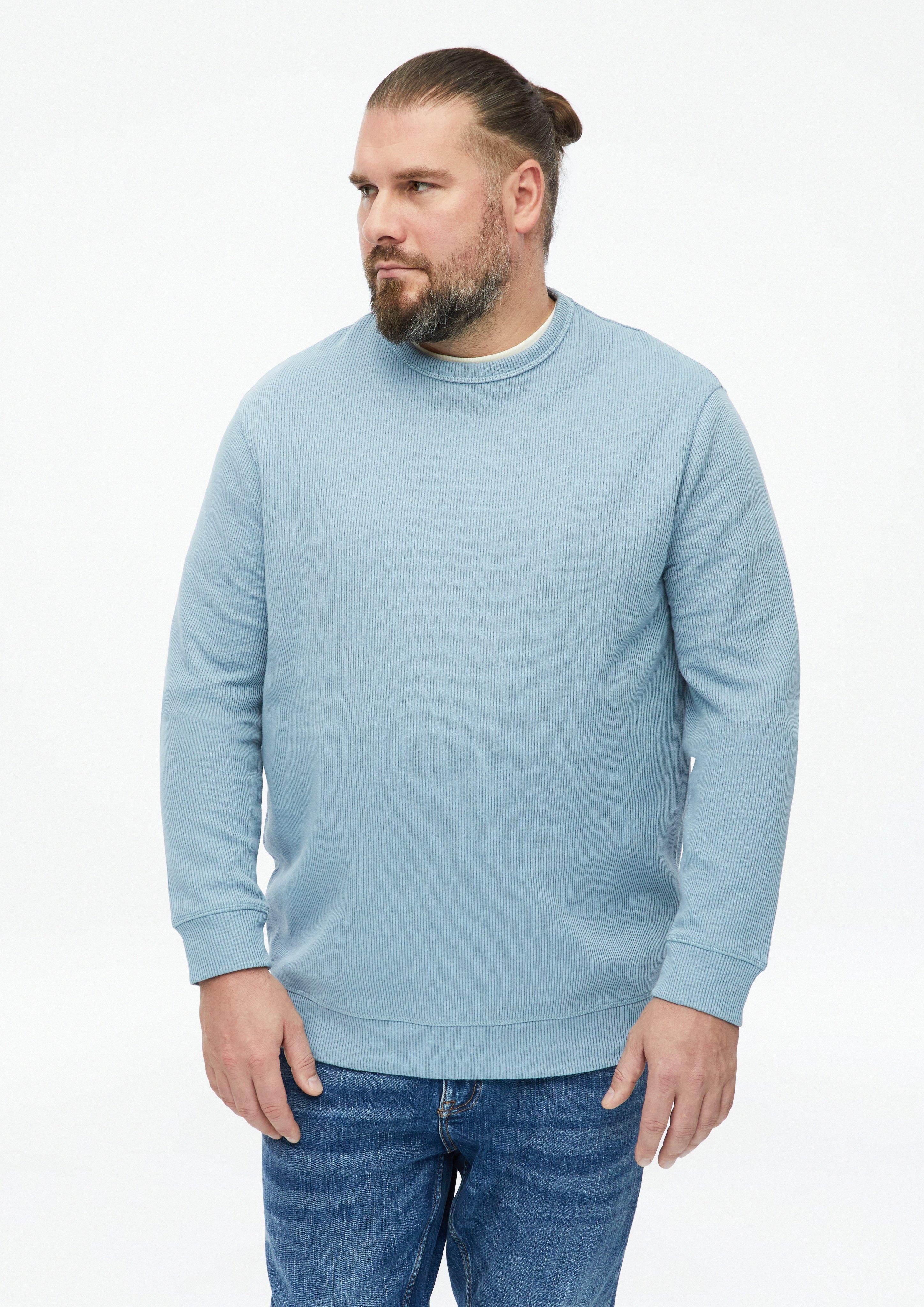 Bluza z prążkowaną fakturą w kolorze jasnoniebieski od s.Oliver Men Big Sizes